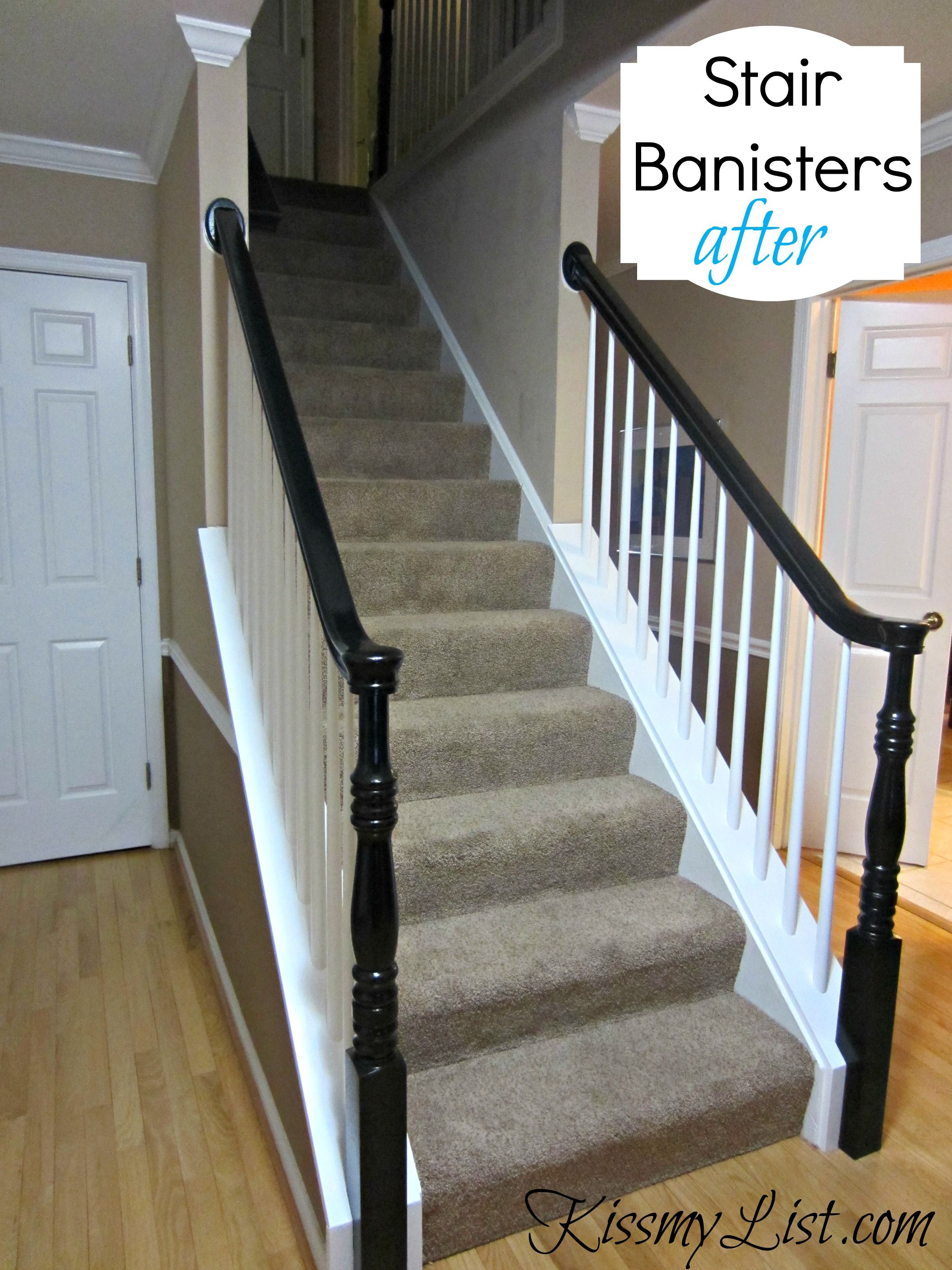 My Humongous DIY Stairs Fail | Banisters, Black banister and Woods