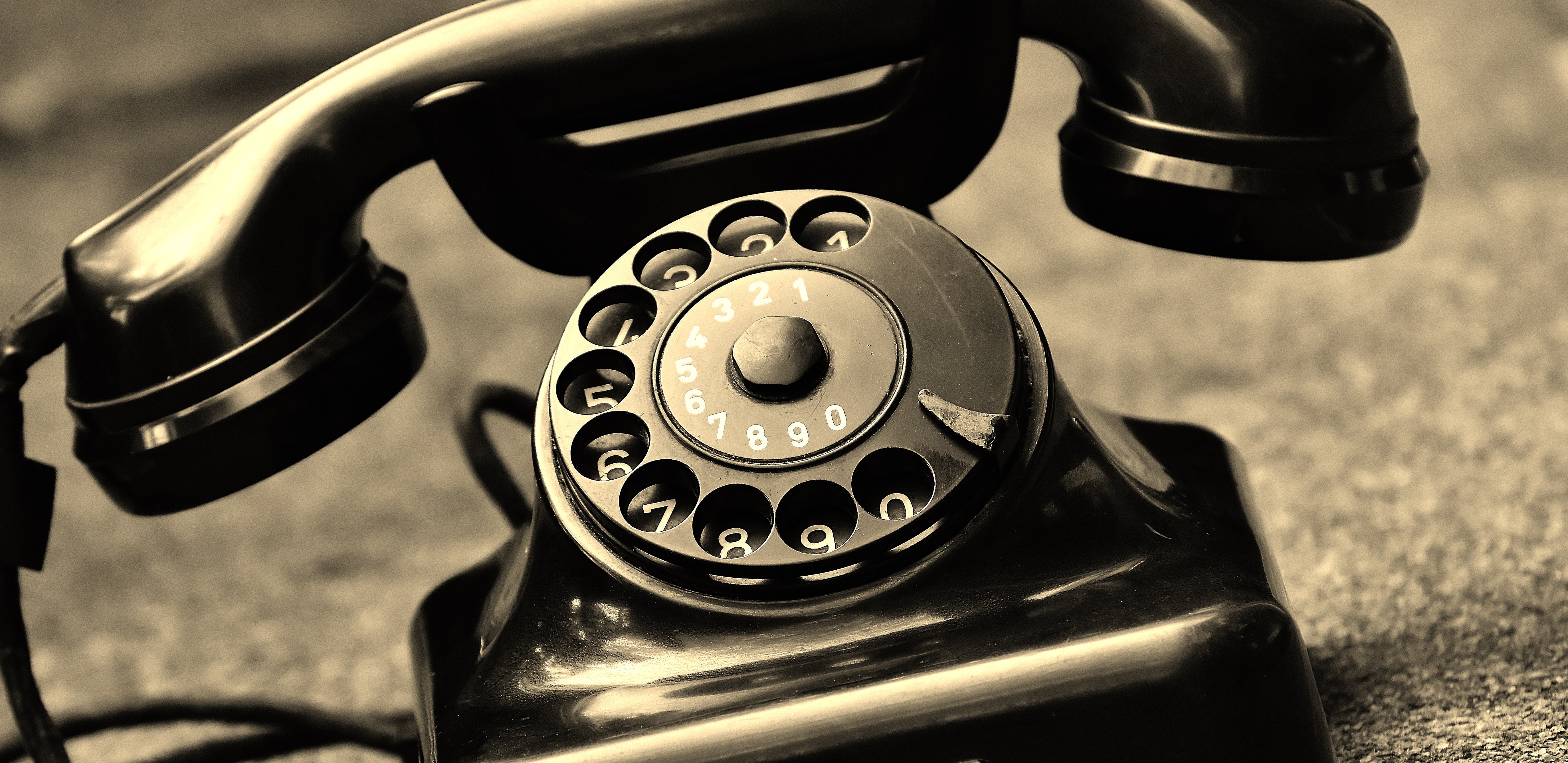 Black Vintage Telephone, Antique, Black-and-white, Classic, Phone, HQ Photo