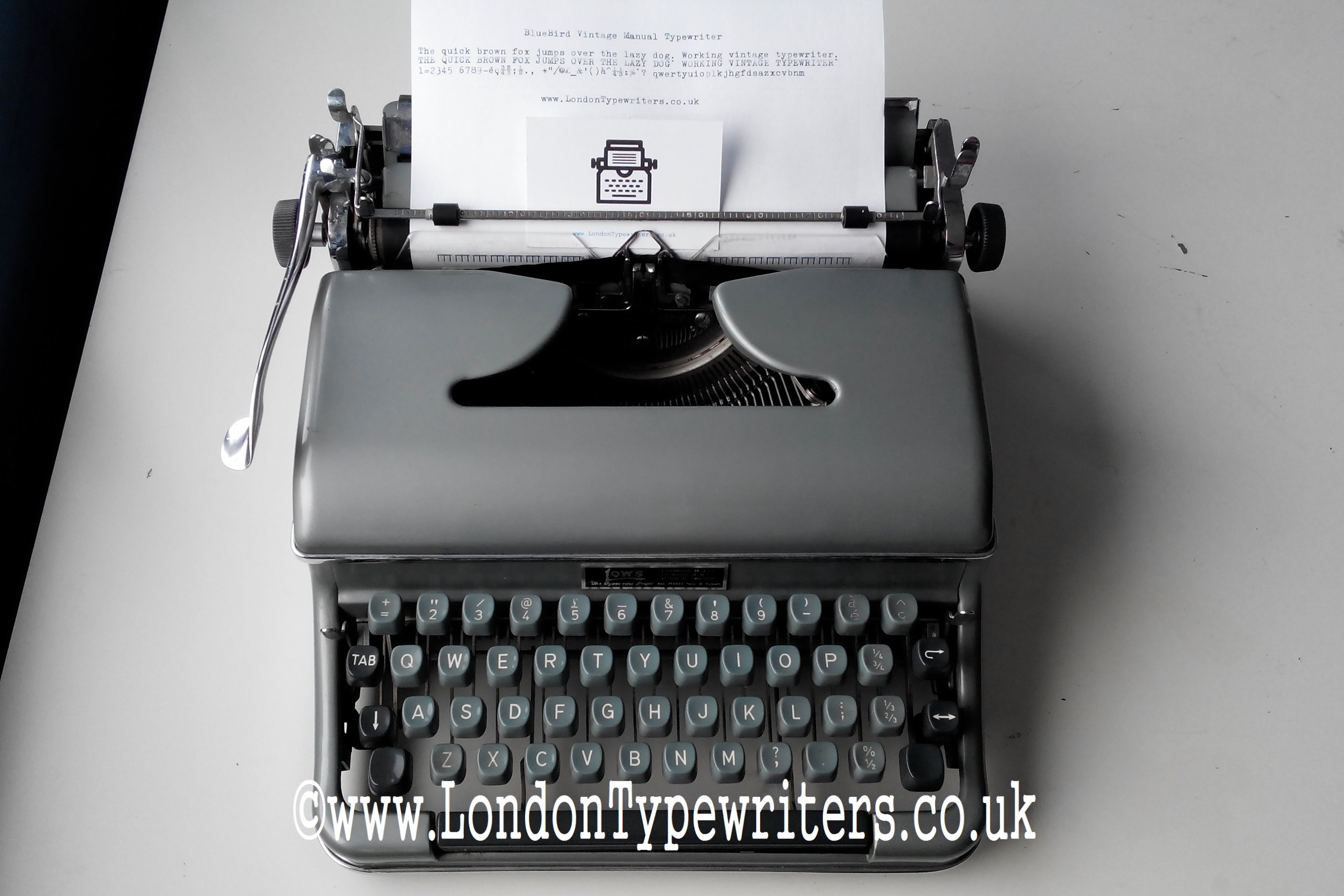 1950's Working Blue Bird (Torpedo) Vintage Manual Typewriter - New ...
