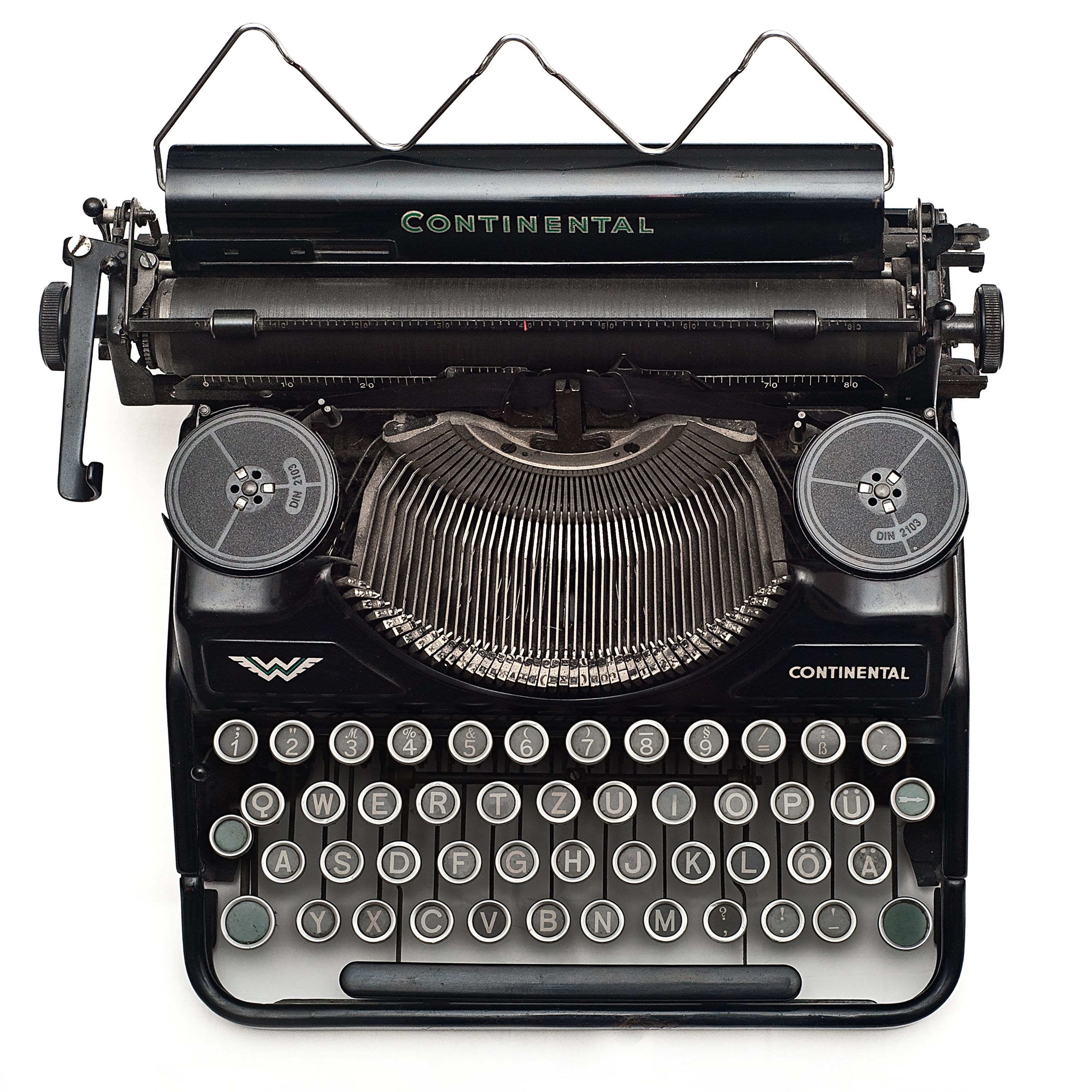 Black vintage typewriter photo