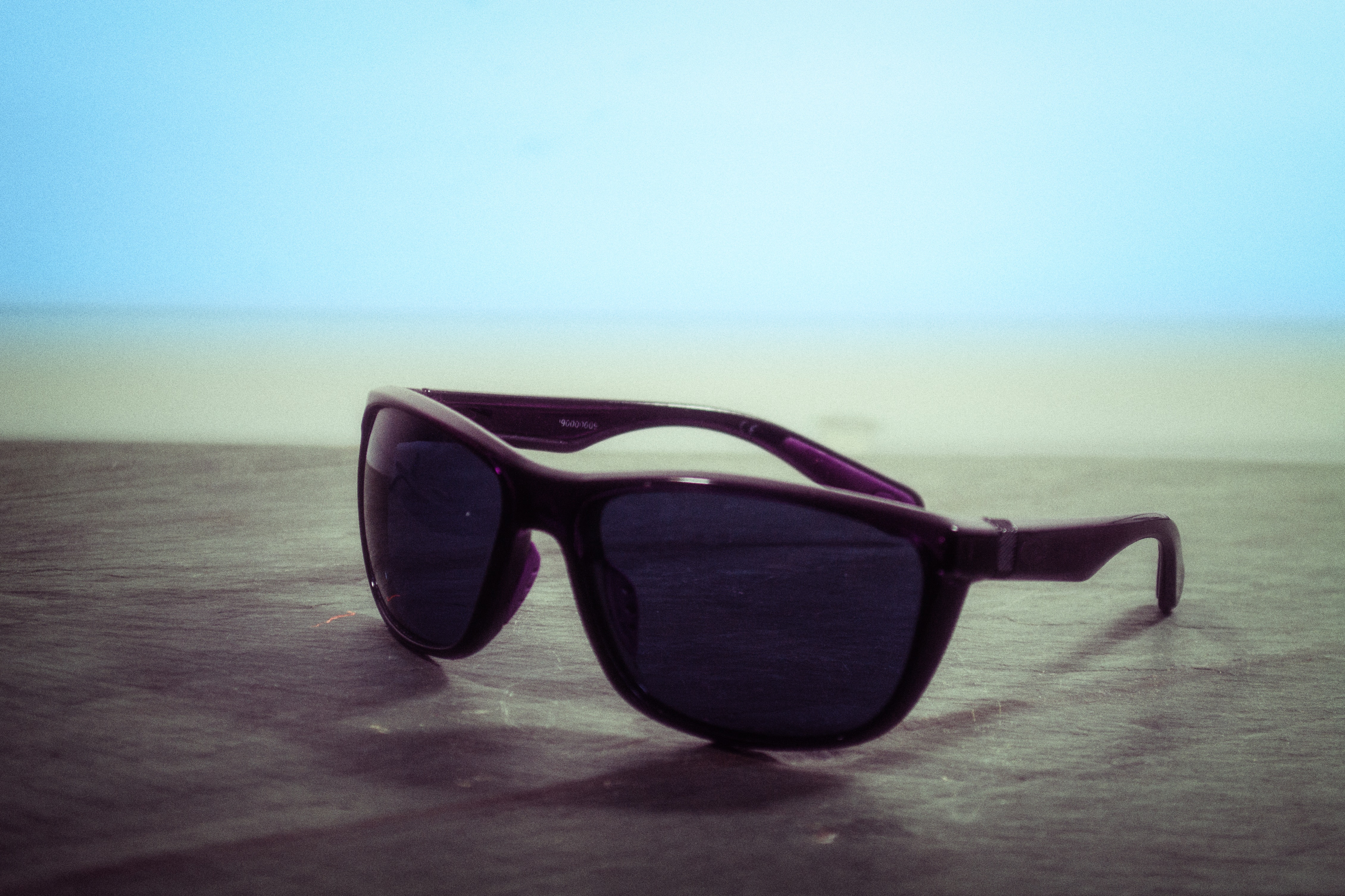 Black wayfarer sunglasses photo