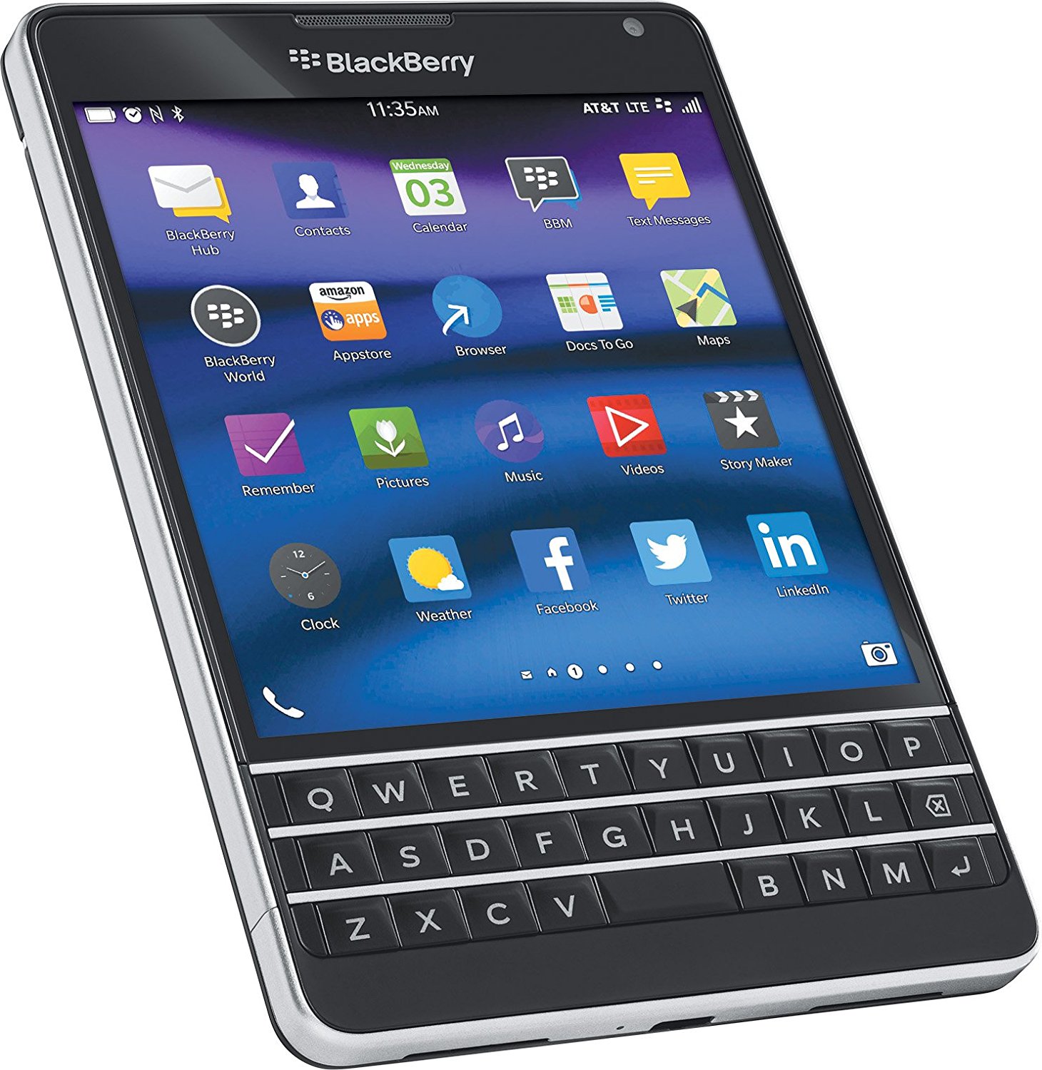 Amazon.com: BlackBerry Passport, Black 32GB (AT&T): Cell Phones ...