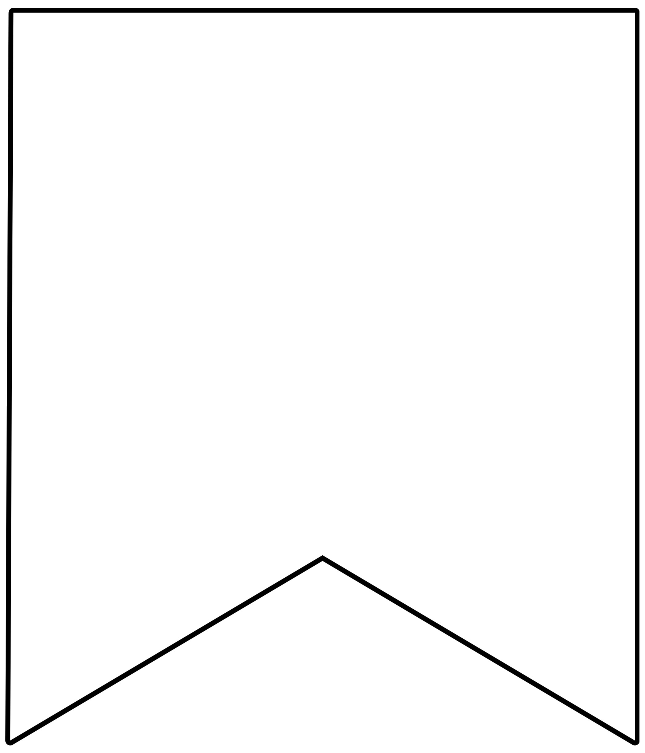 Pennant Template Printable