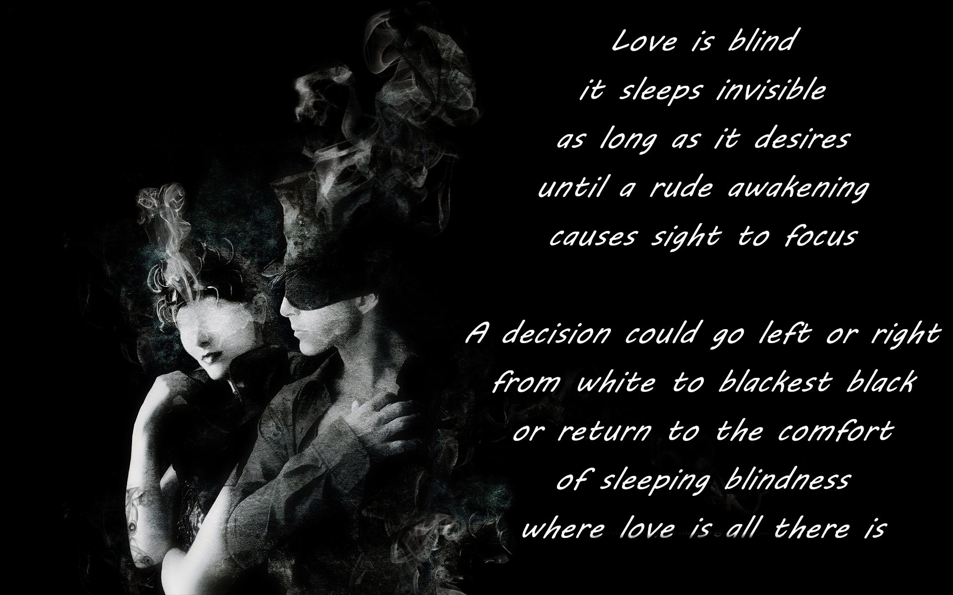 Blind Love Quotes Wallpaper 05641 - Baltana