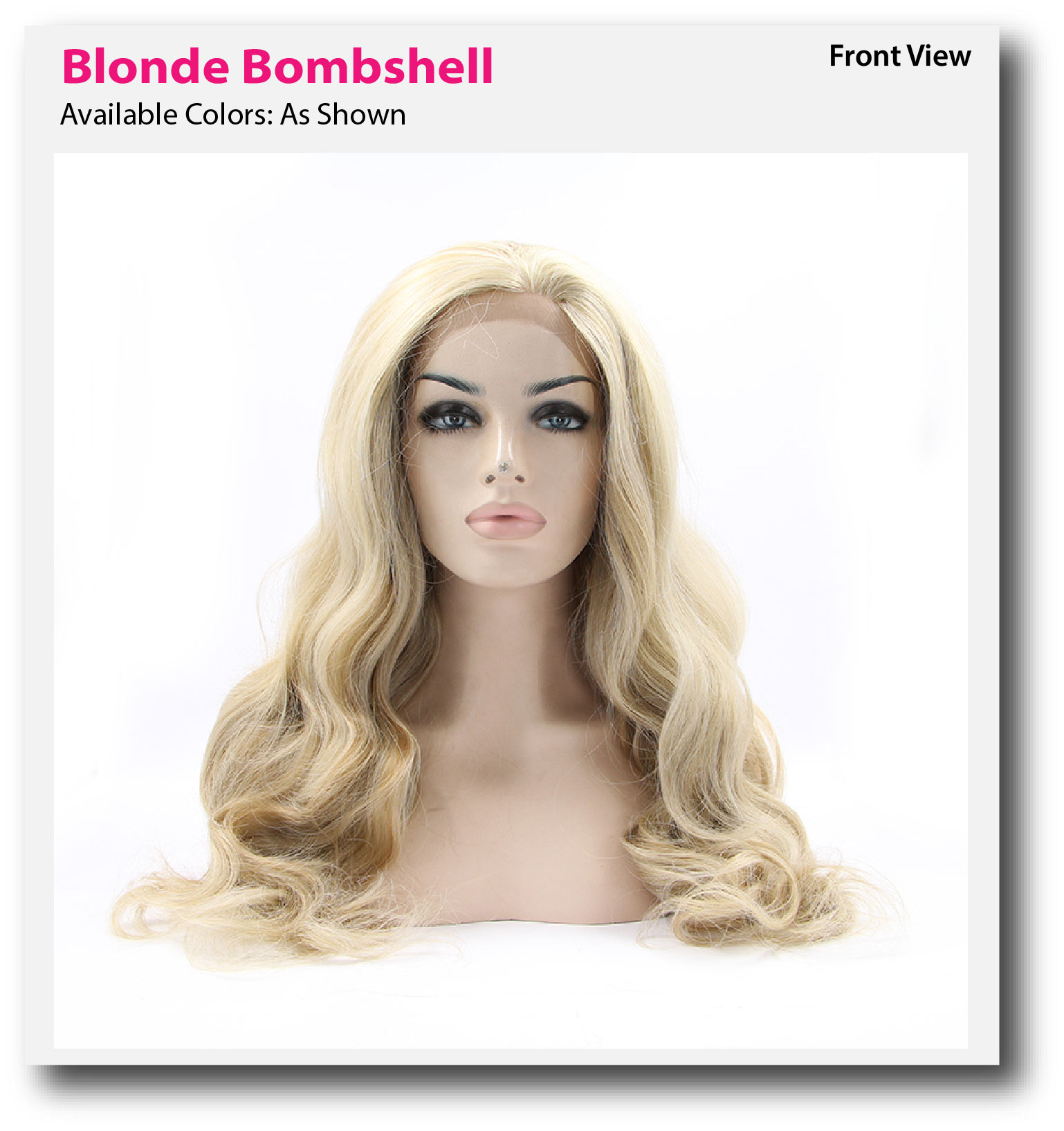 Blonde Bombshell Lace Front Wig Synthetic