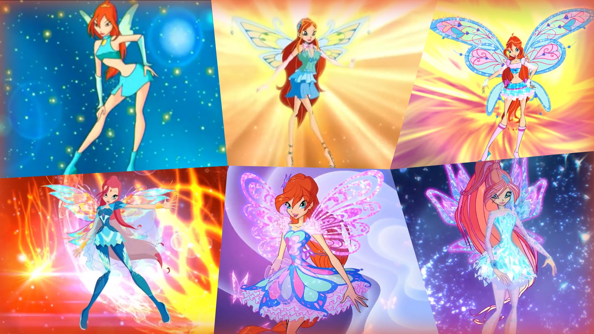 Winx Club - Bloom All Full Transformations up to Tynix! HD! - YouTube