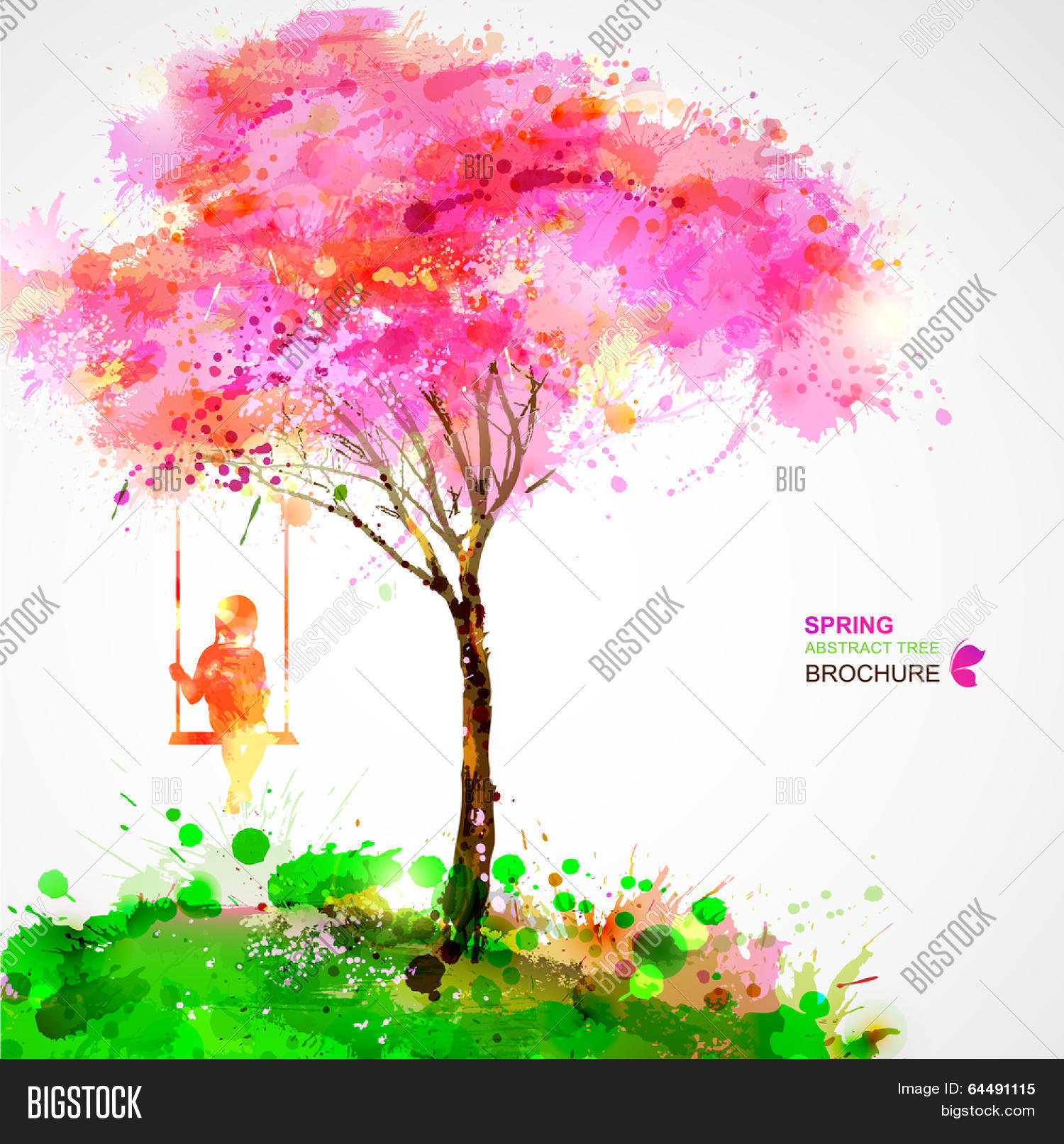Spring Blossoming Tree. Dreaming Vector & Photo | Bigstock