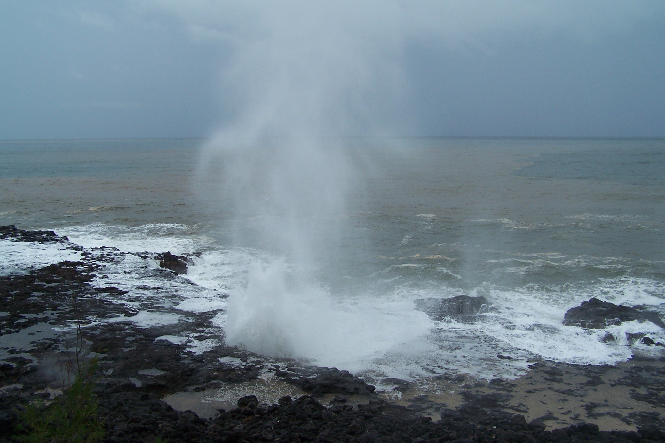 Blow hole in hawaii 2 photo