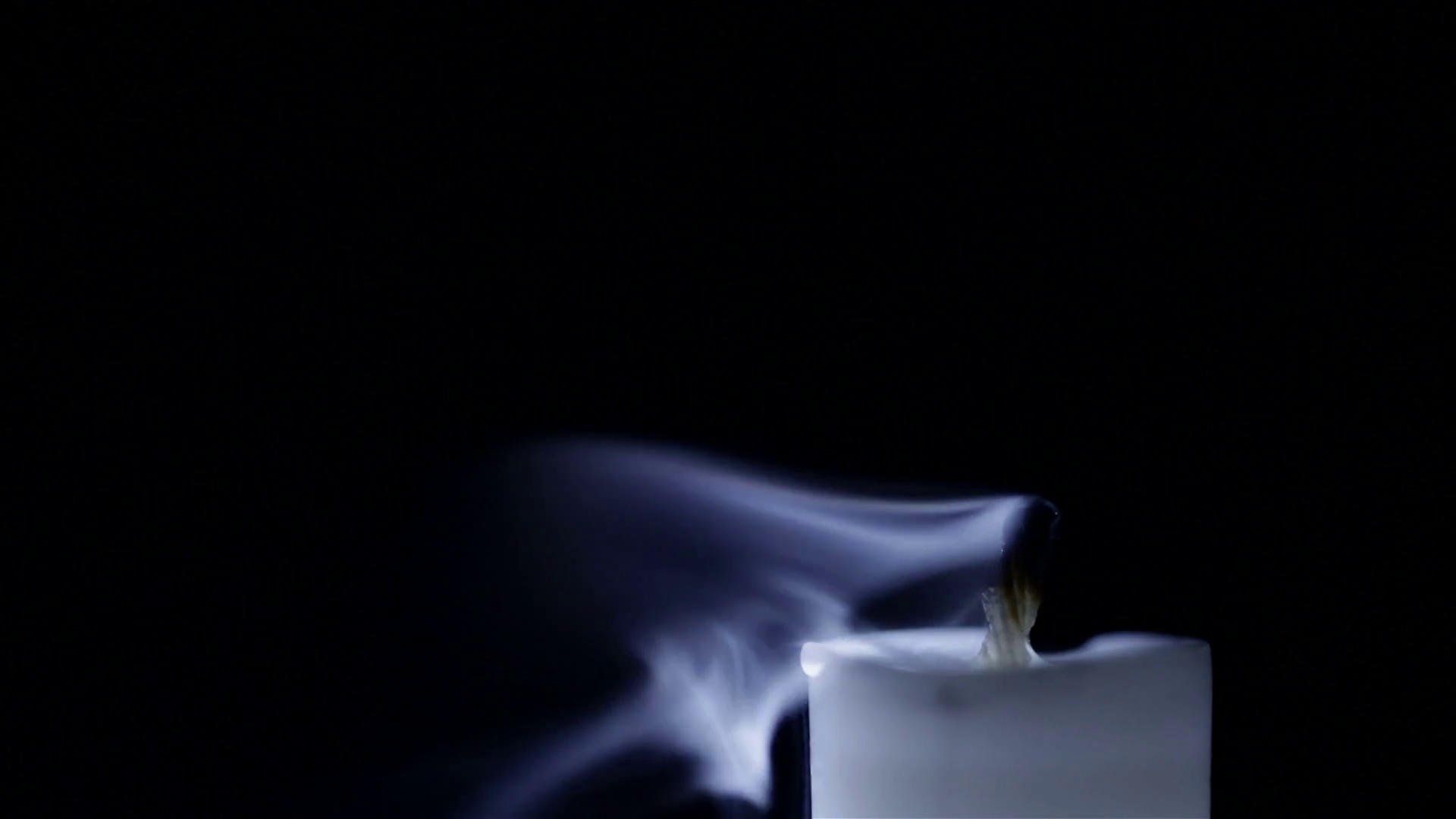 Candle blown out with smoke rising from wick Stock Video Footage ...