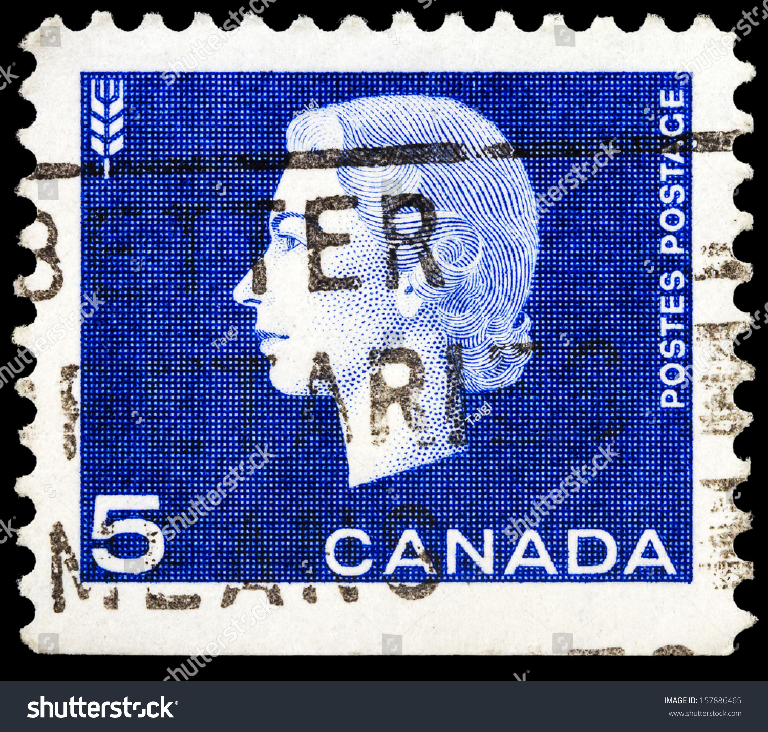 Canada Circa 1962 Stamp Printed Canada Stock Photo 157886465 ...