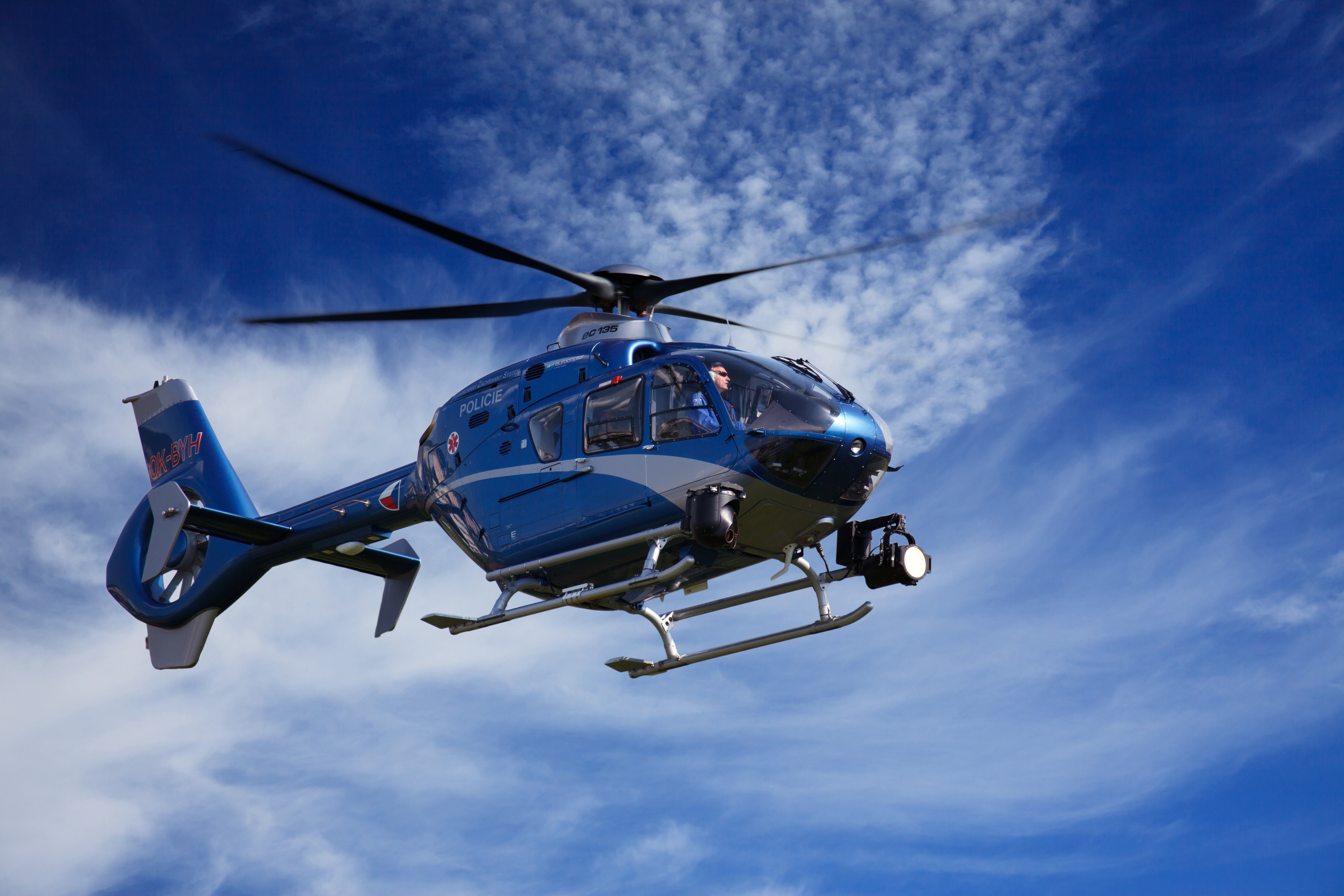 Blue and White Helicopter, Aviation, Chopper, Flight, Flying, HQ Photo