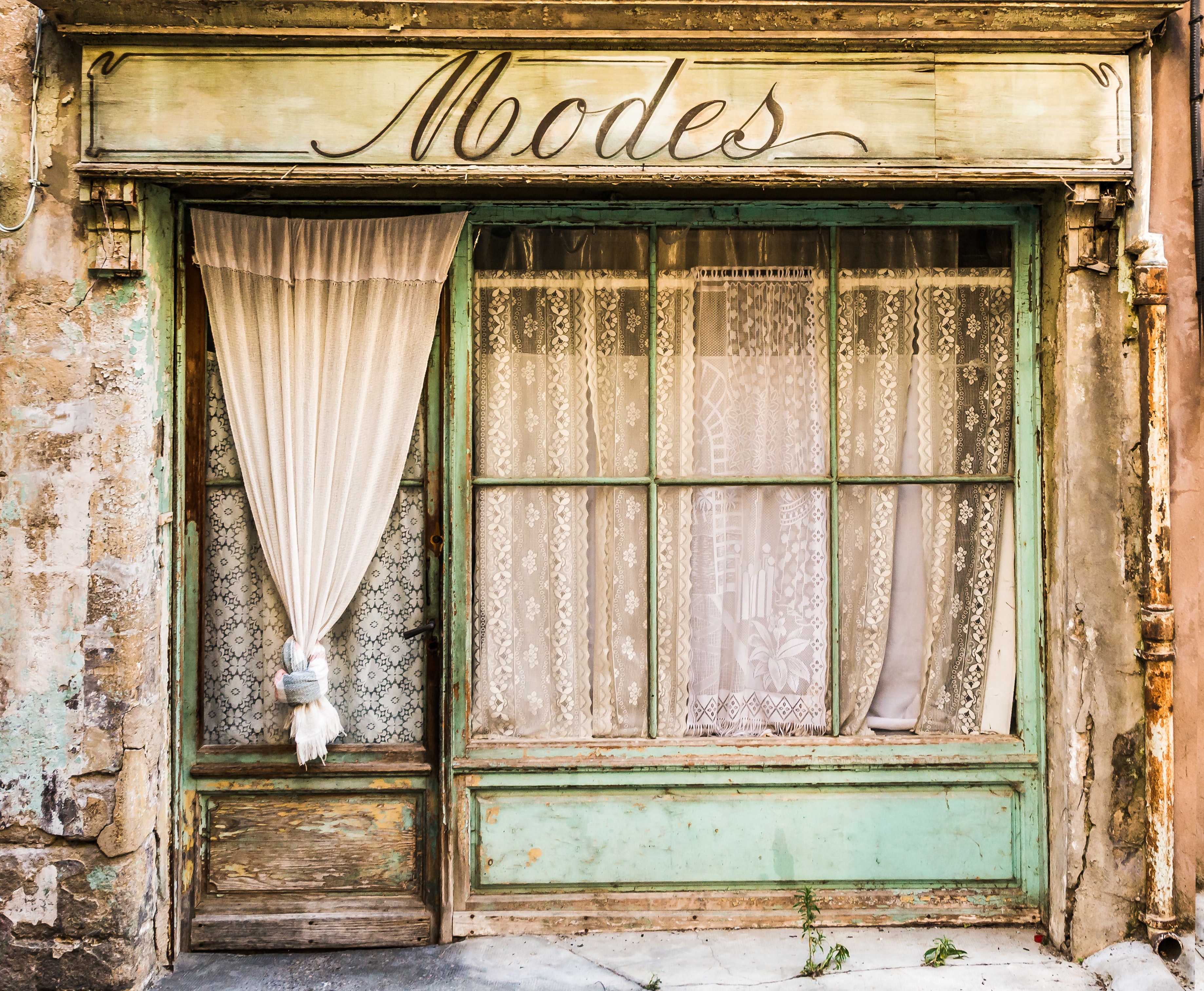 Blue and White Wooden Modes Store, Antique, Retro, Wood, Window, HQ Photo