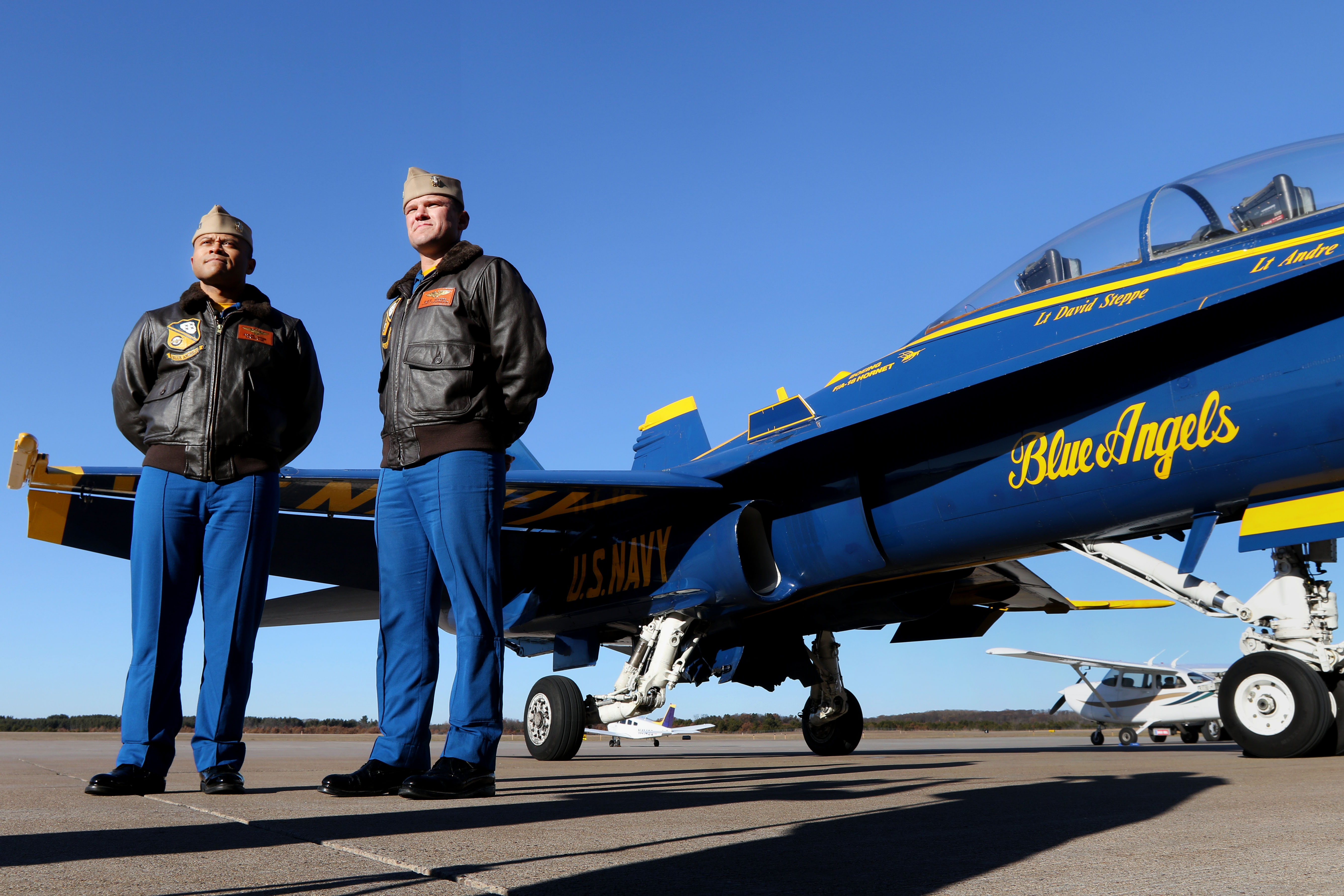Blue Angels pilots fly into city to prepare for June 16-17 air show ...