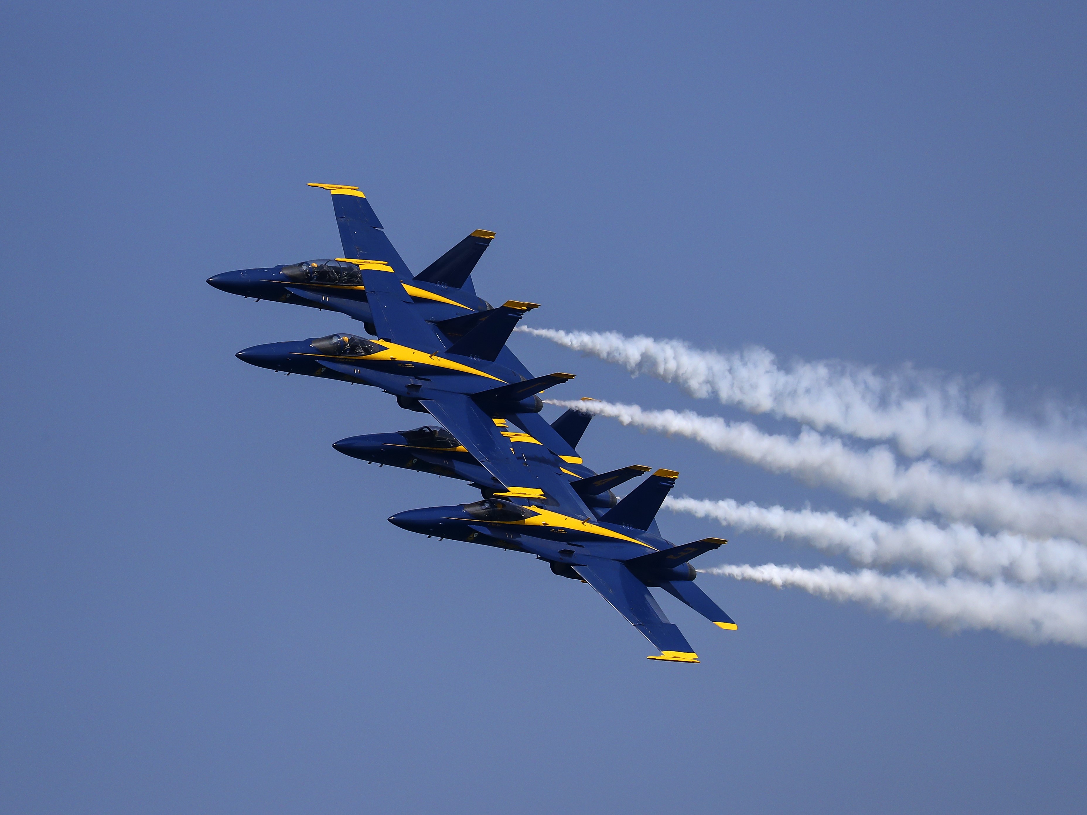 Blue Angels Plane Flyby Surprises People at Beach in Video | Time