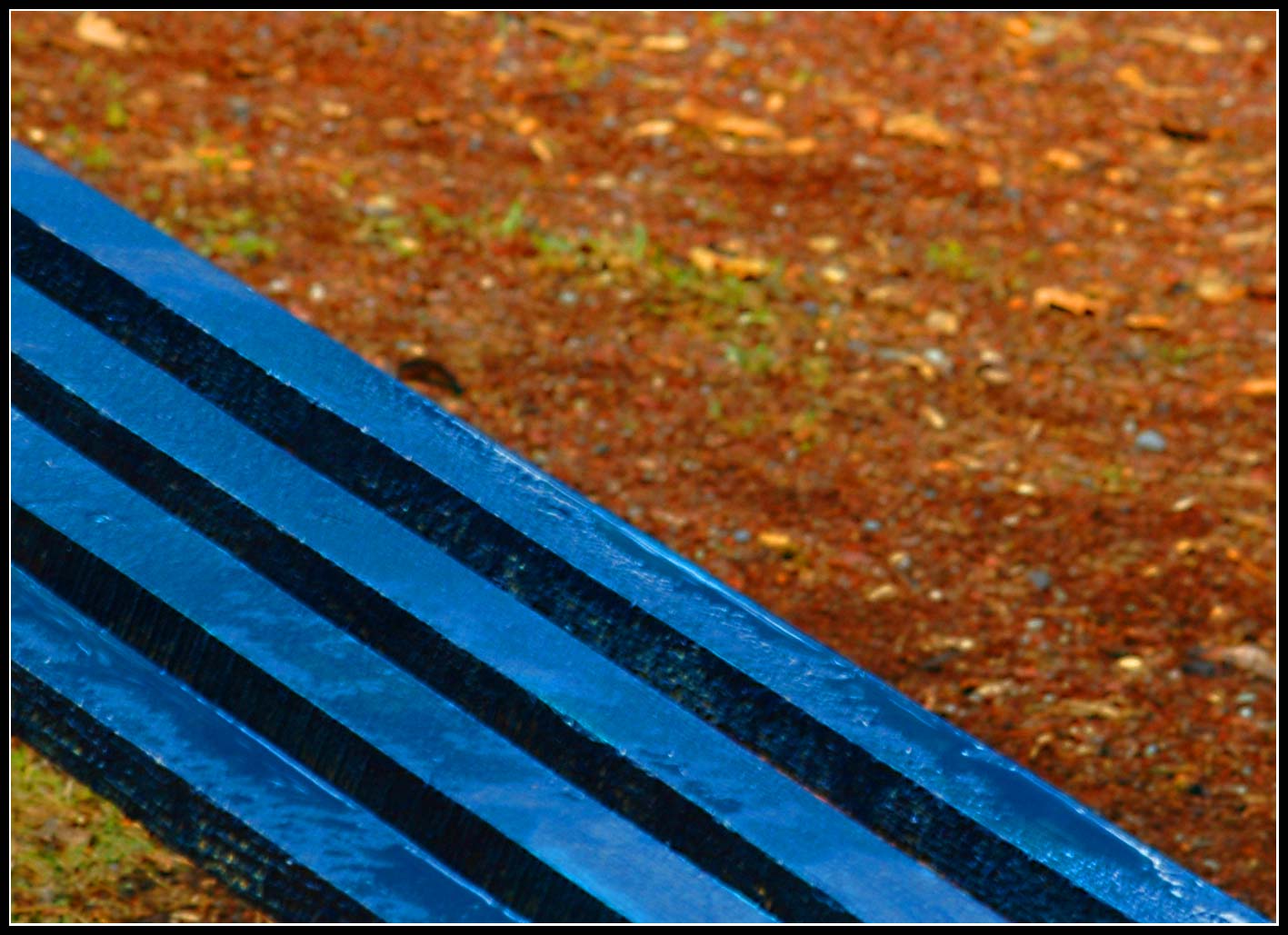 Blue bench, Bench, Blue, Contrast, Dirt, HQ Photo