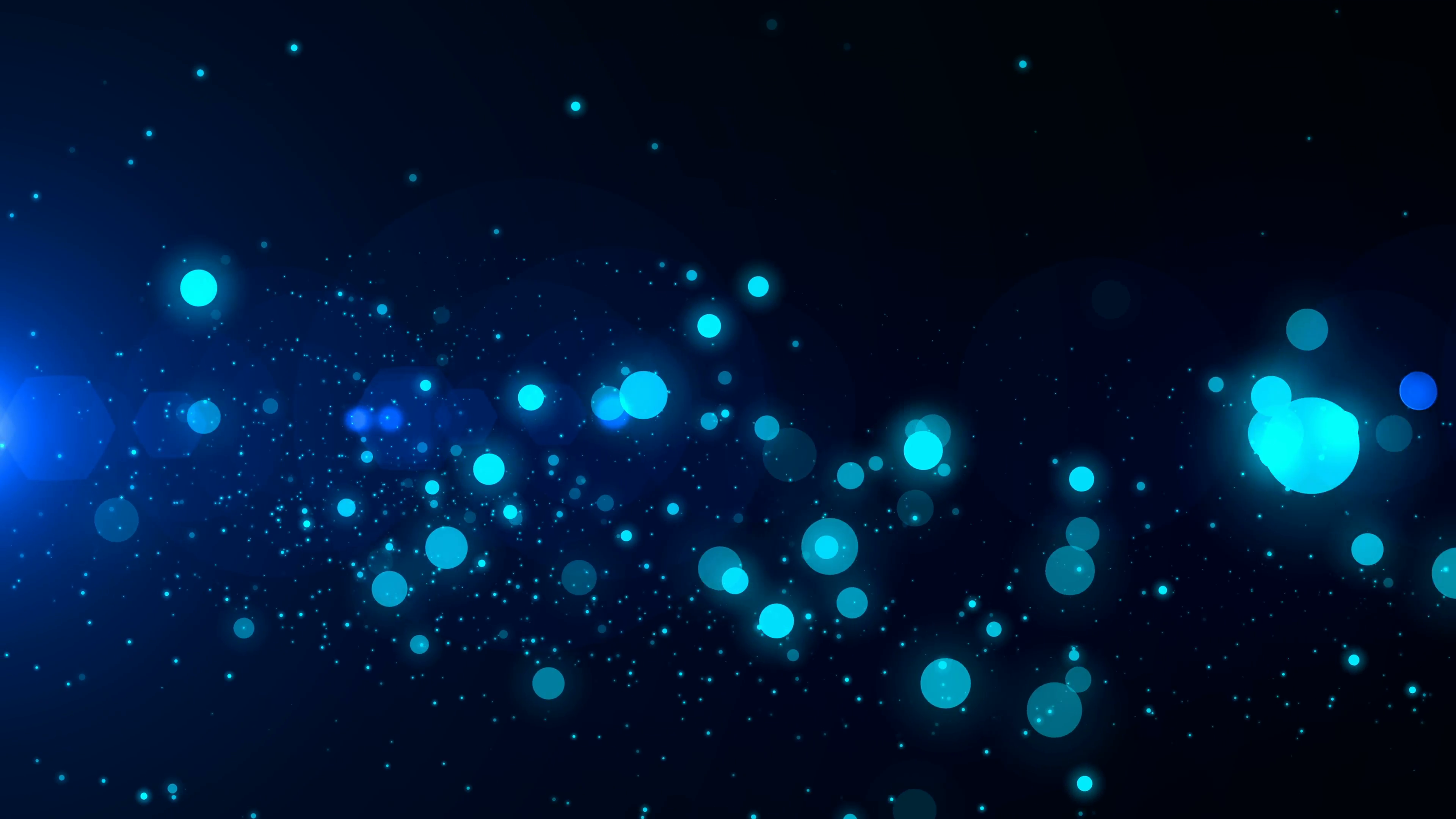4k Abstract Dark Blue Bokeh Animation Background Seamless Loop ...