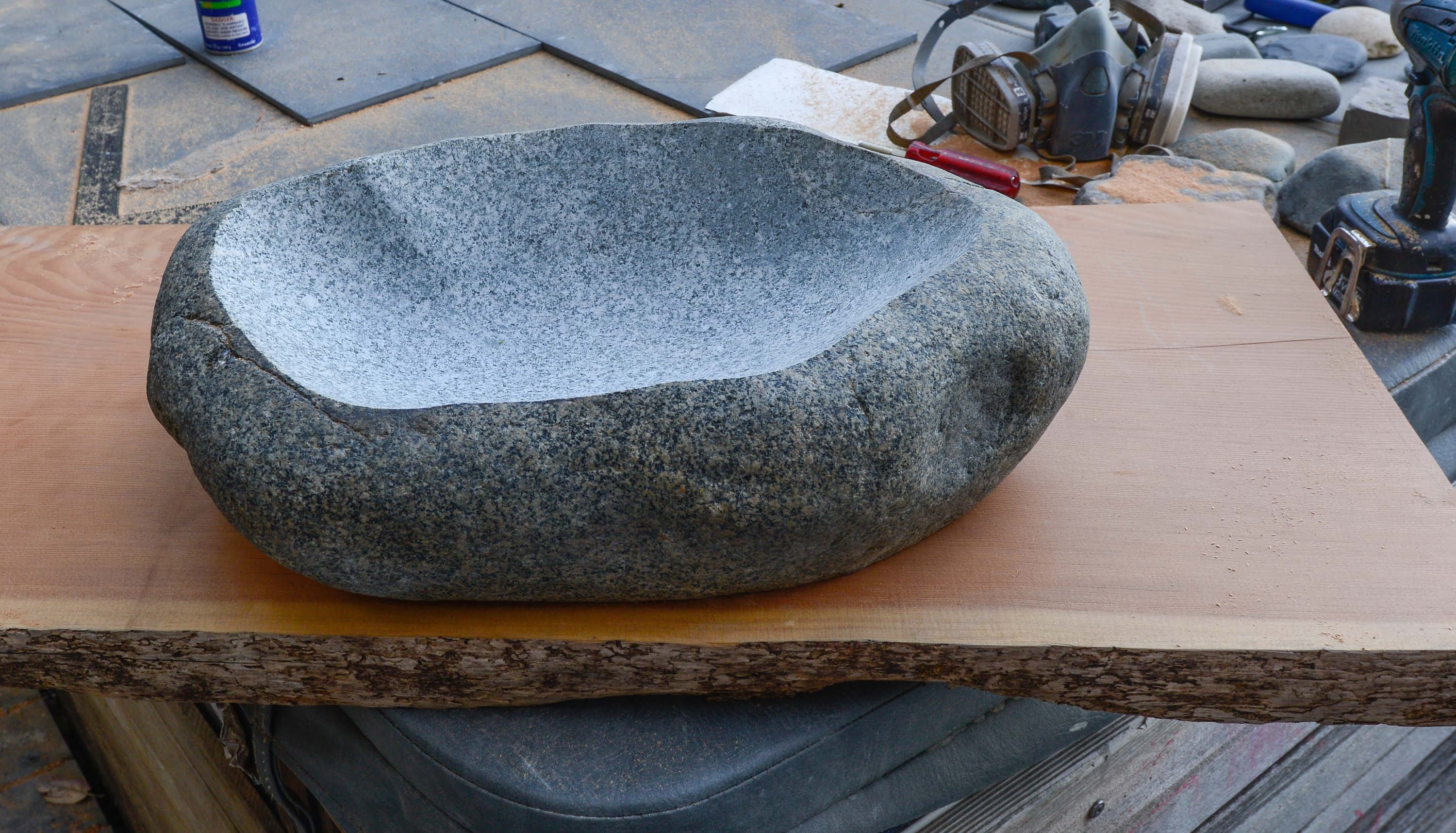 How to Carve a Stone Sink in 4 Hours! - YouTube