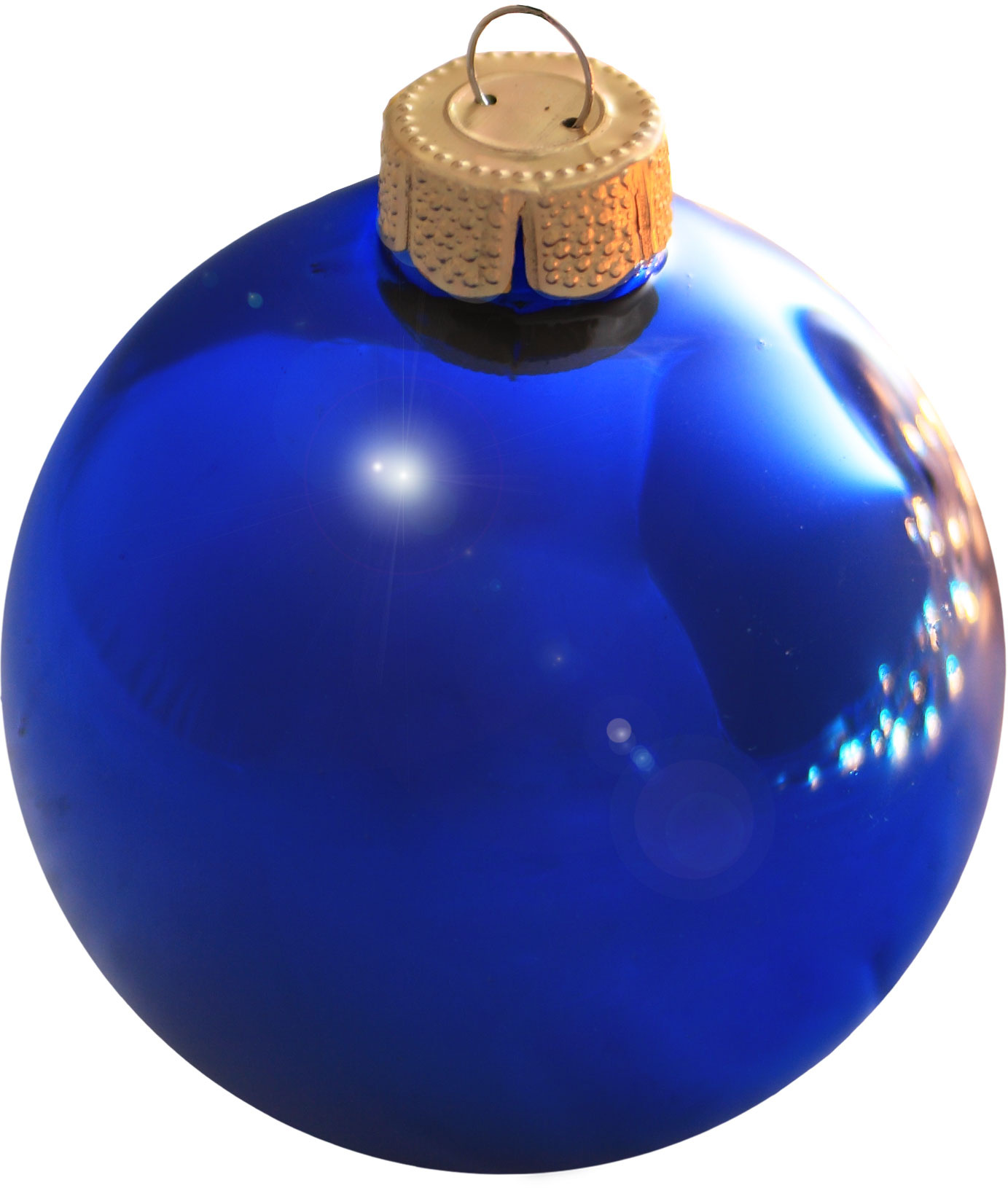 Wedgewood Blue Glass Ball Christmas Ornament