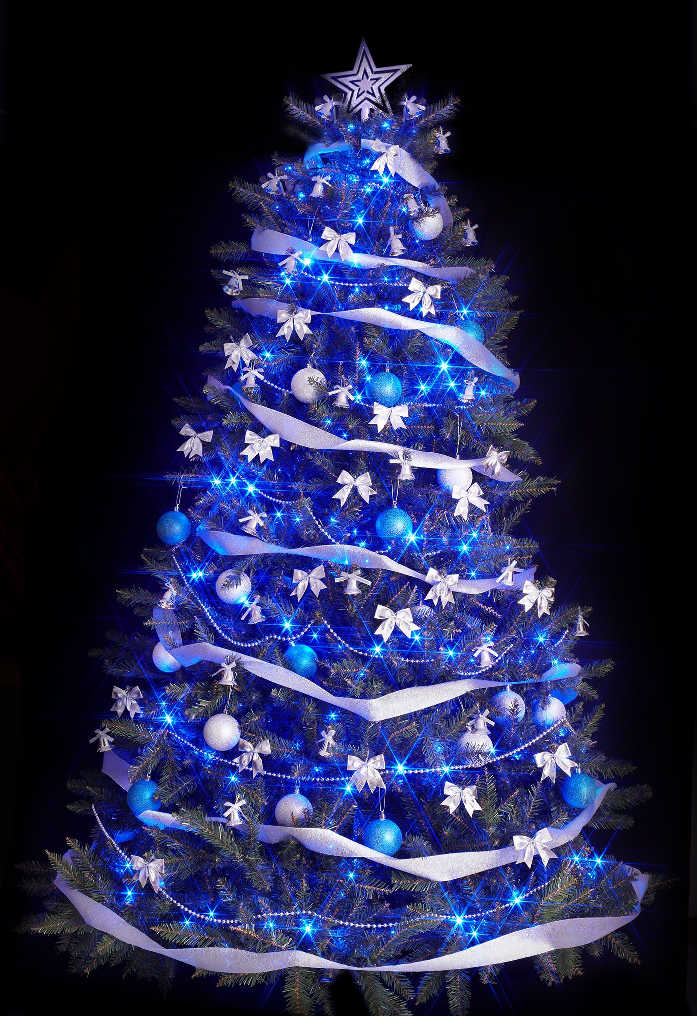 34 Blue Christmas Tree Decorations Ideas | Galleries, Christmas tree ...