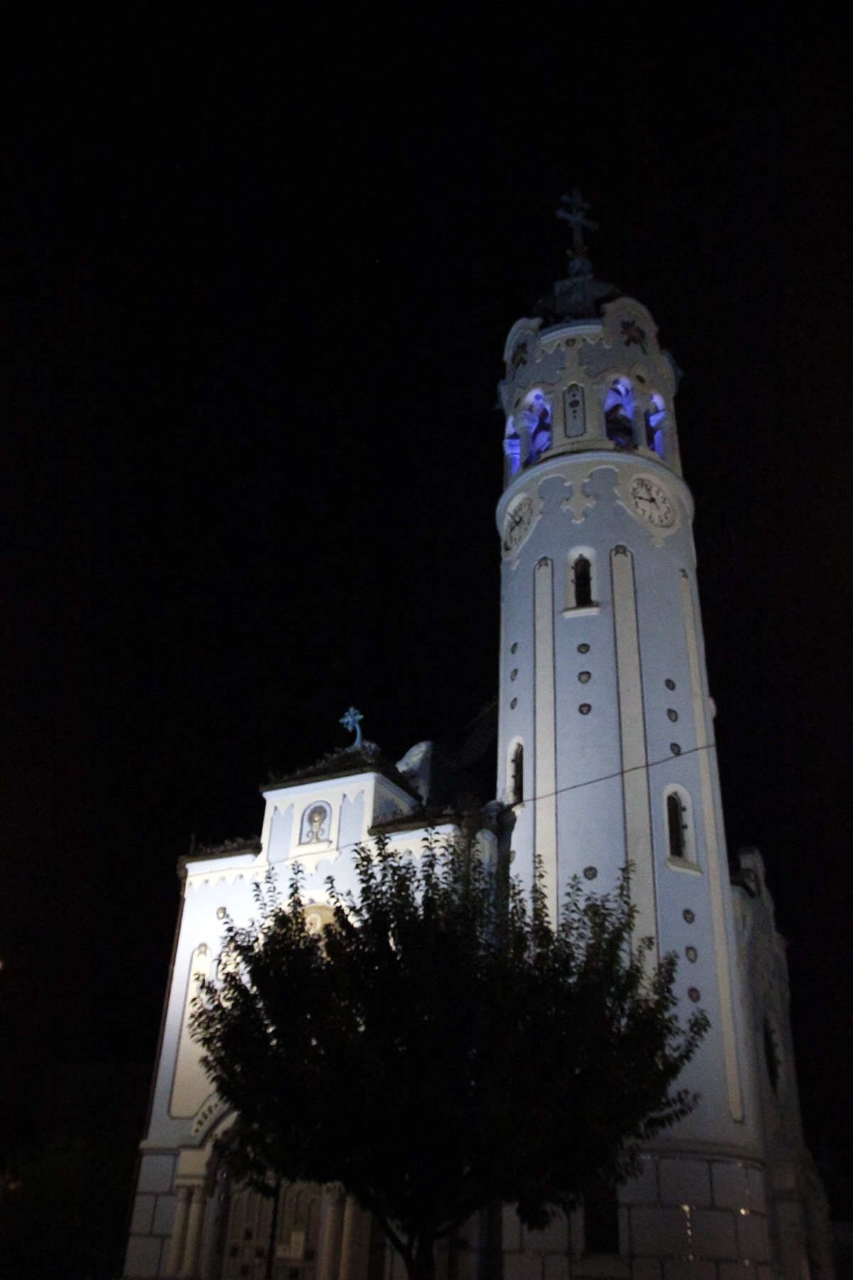 Blue church photo