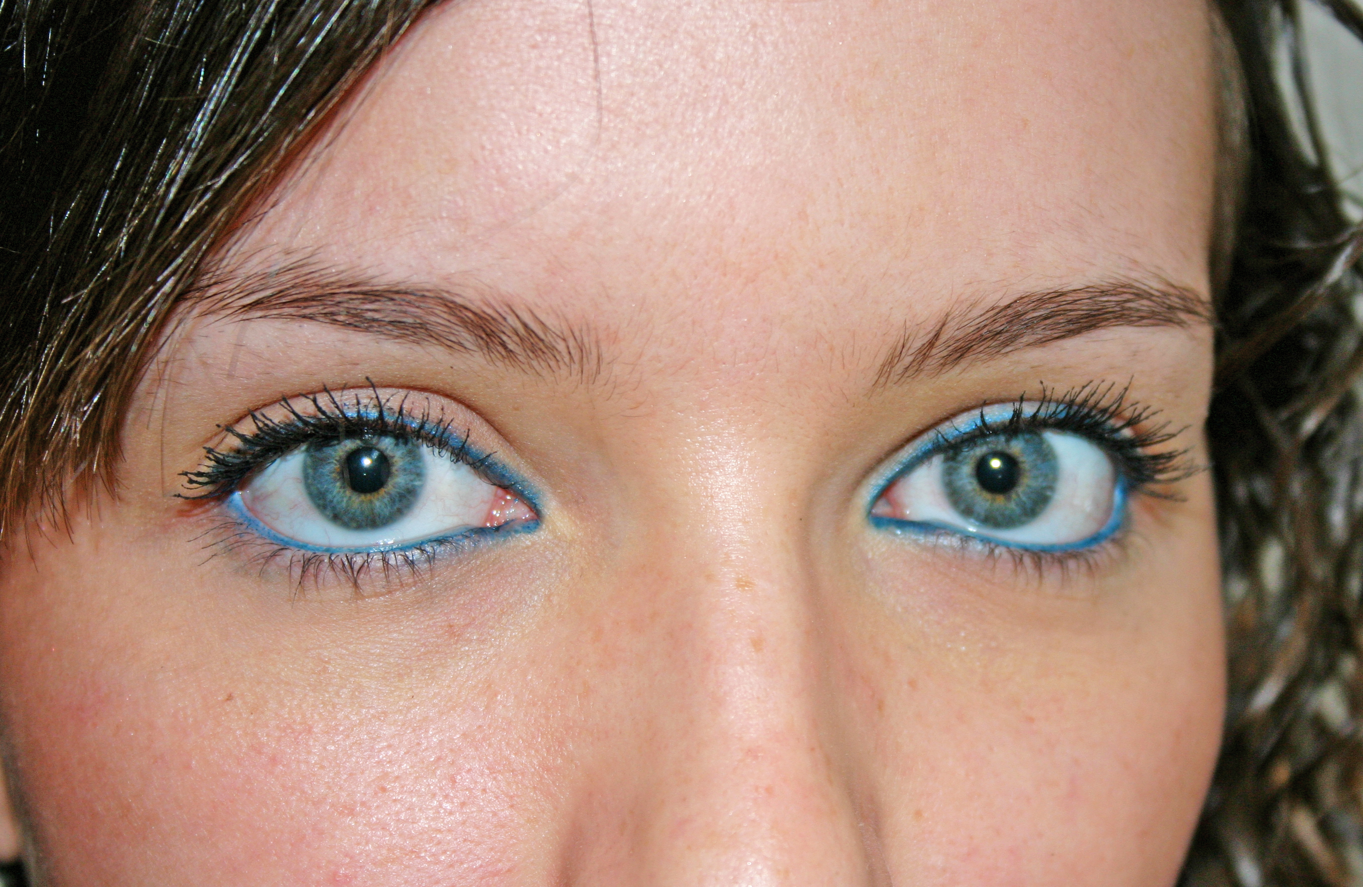 Blue eyes, Blue, Closeup, Eye, Eyebrowns, HQ Photo