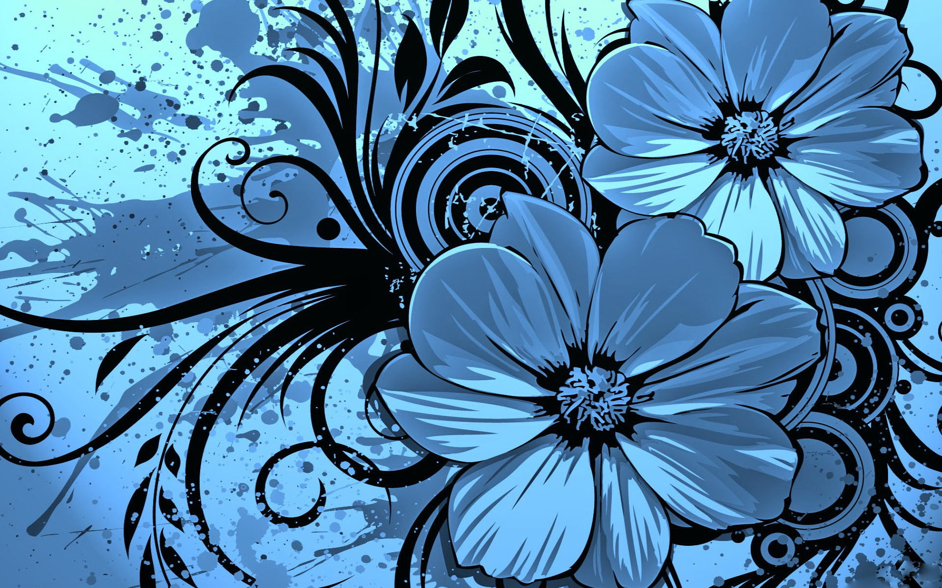 Blue Flower Wallpaper - Wallpaper, High Definition, High Quality ...