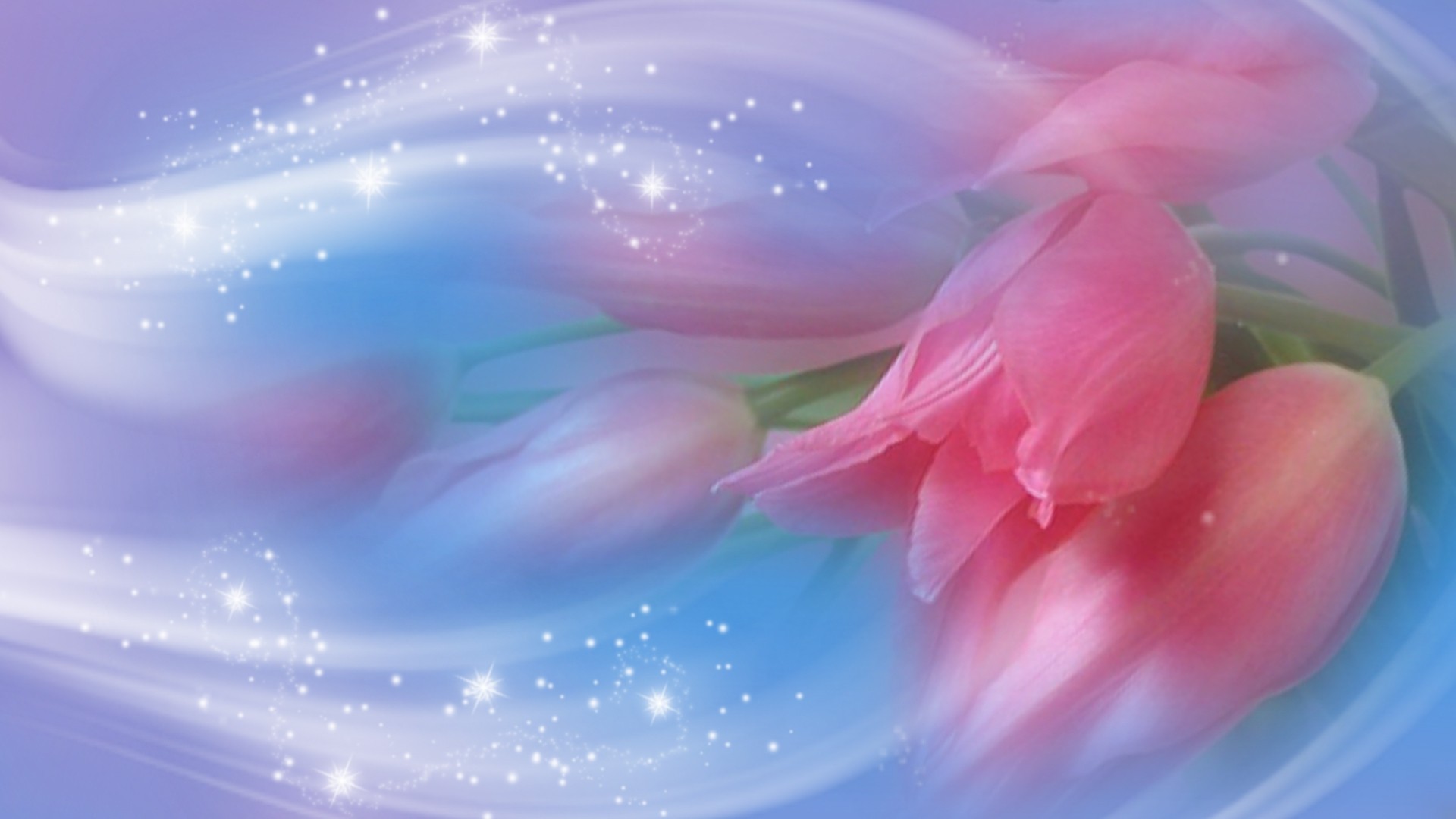 Flowers: Romantic Pretty Blue Flower Pink Cute Wallpaper Ios 8 for ...