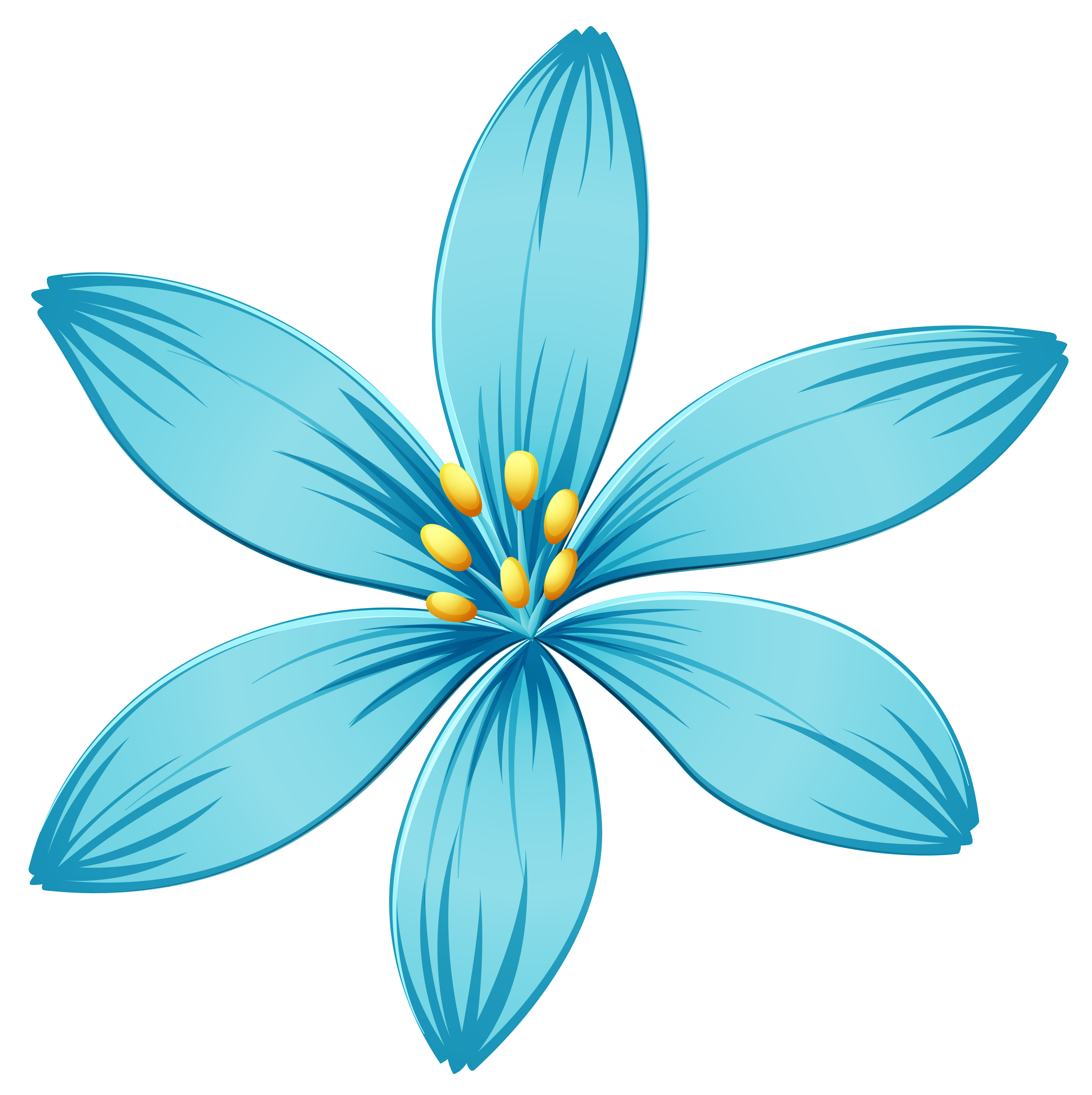 Blue Flower PNG Image | Gallery Yopriceville - High-Quality Images ...