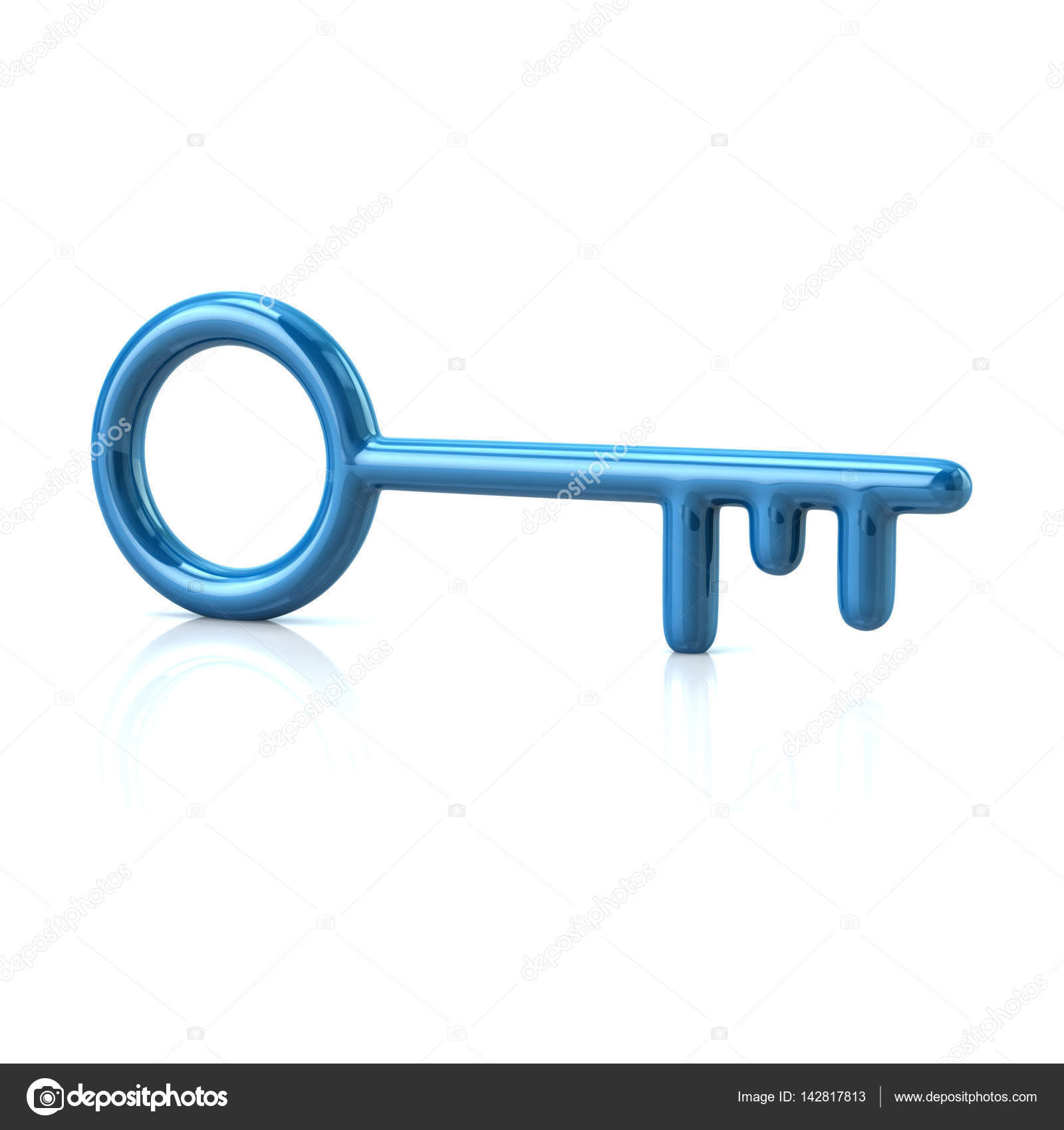 Blue key icon — Stock Photo © valdum #142817813