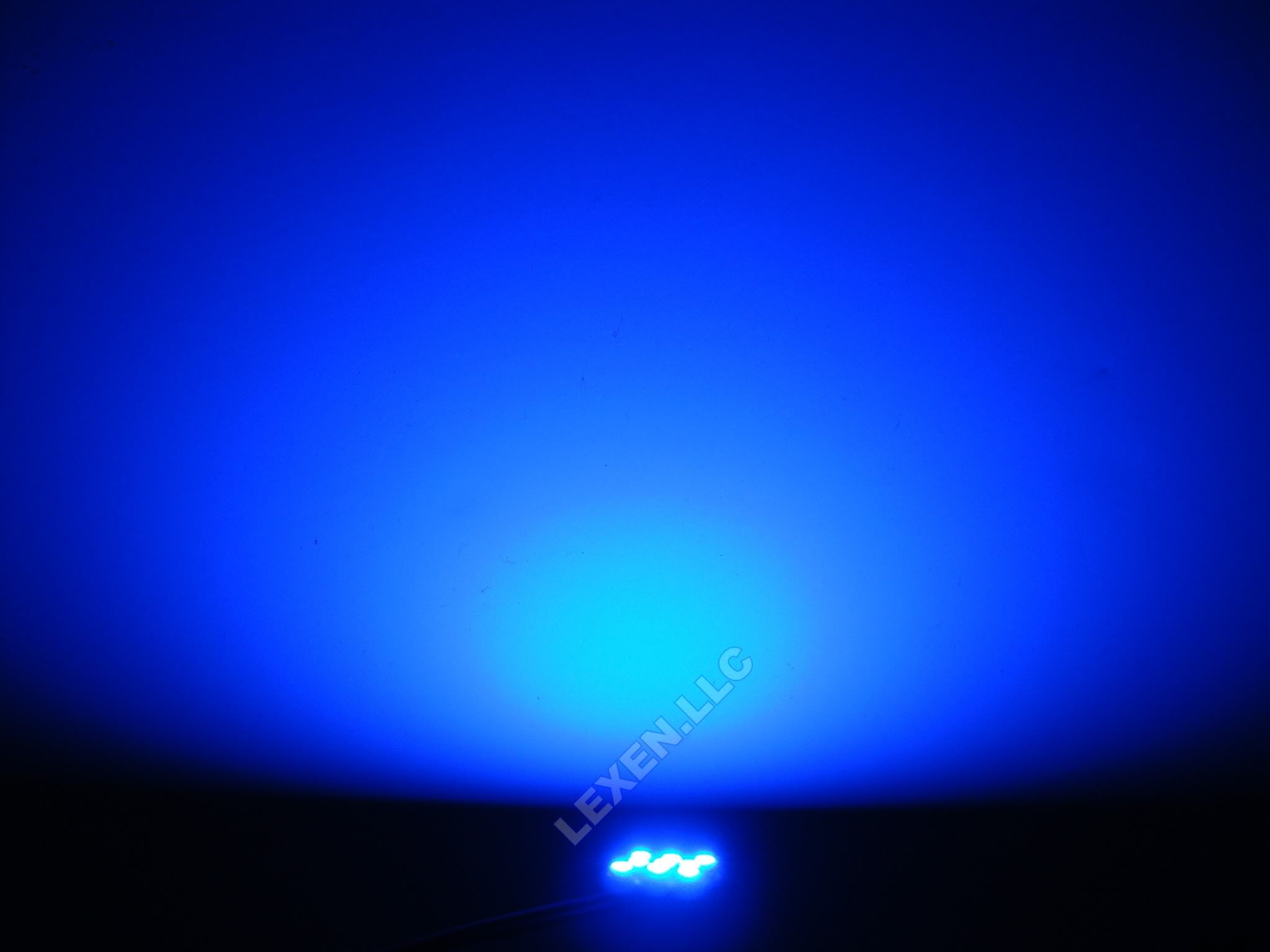 Blue 9-SMD Circle LED Panel Interior Lights