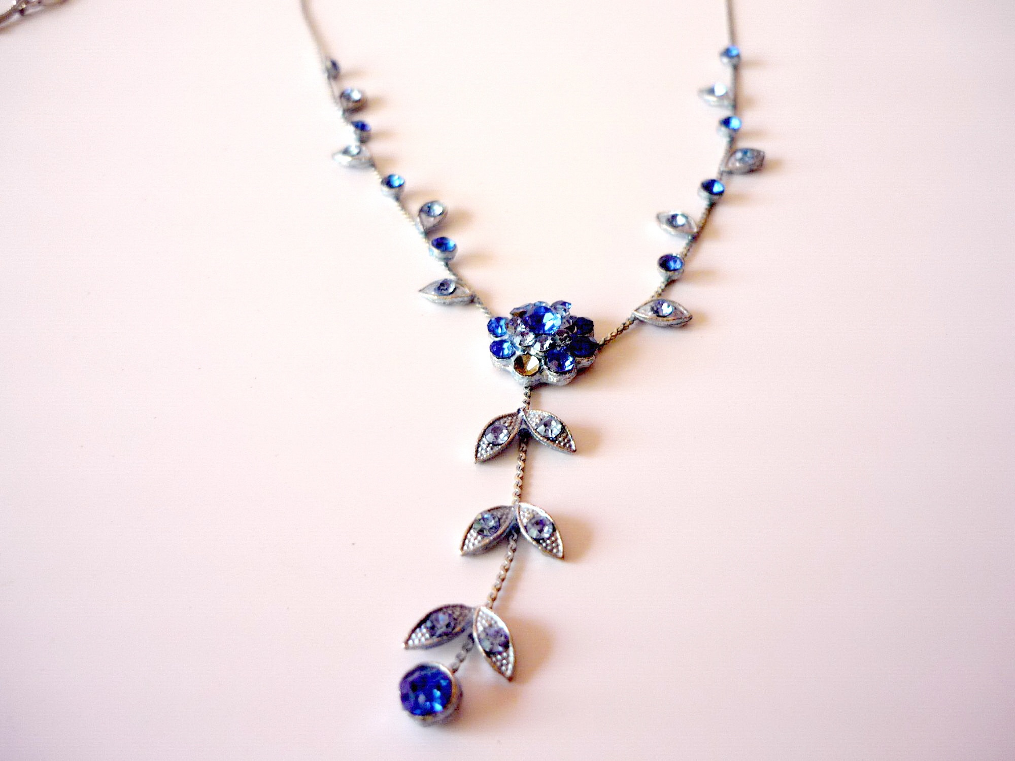 Blue necklace photo
