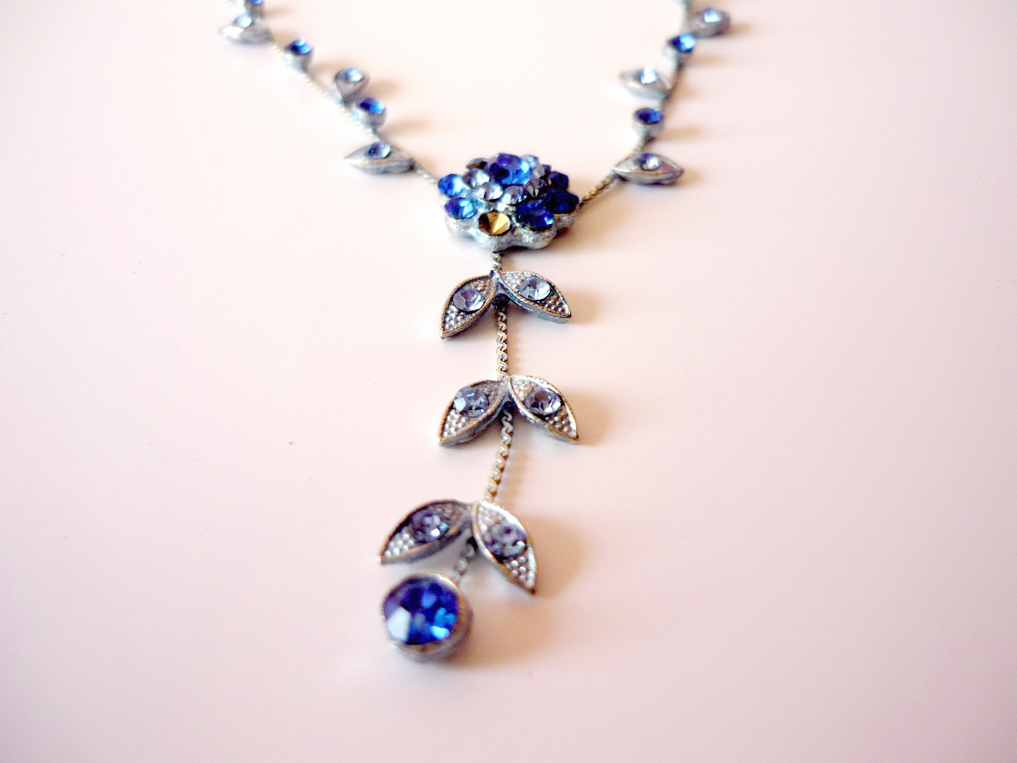 Blue necklace photo