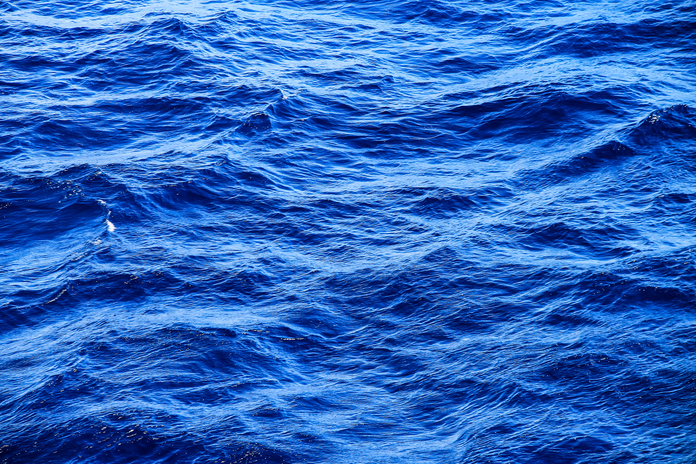 Free Stock Photo of Deep Blue Ocean Waves