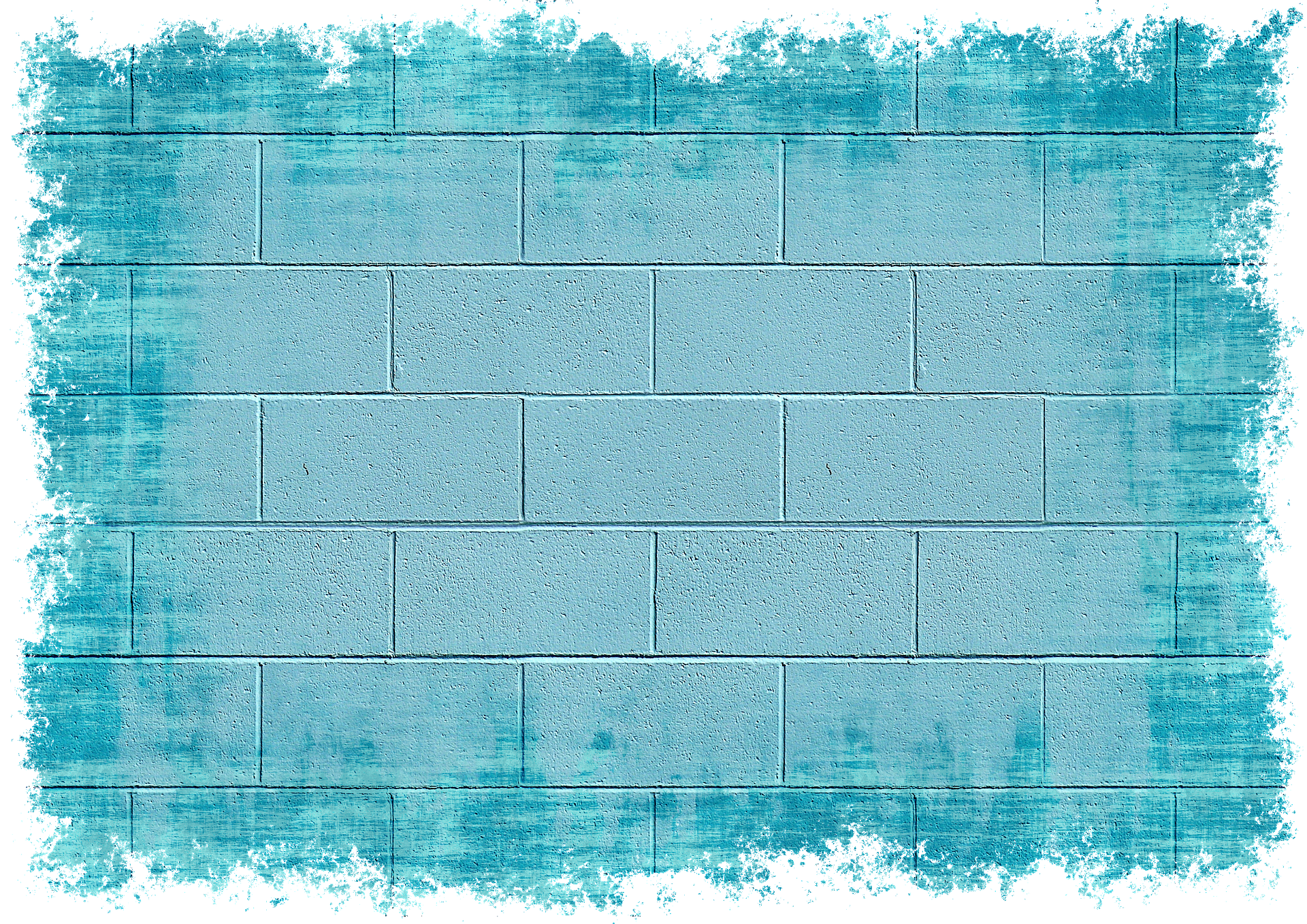 Painted Blue Bricks Wall | Photo Texture & Background