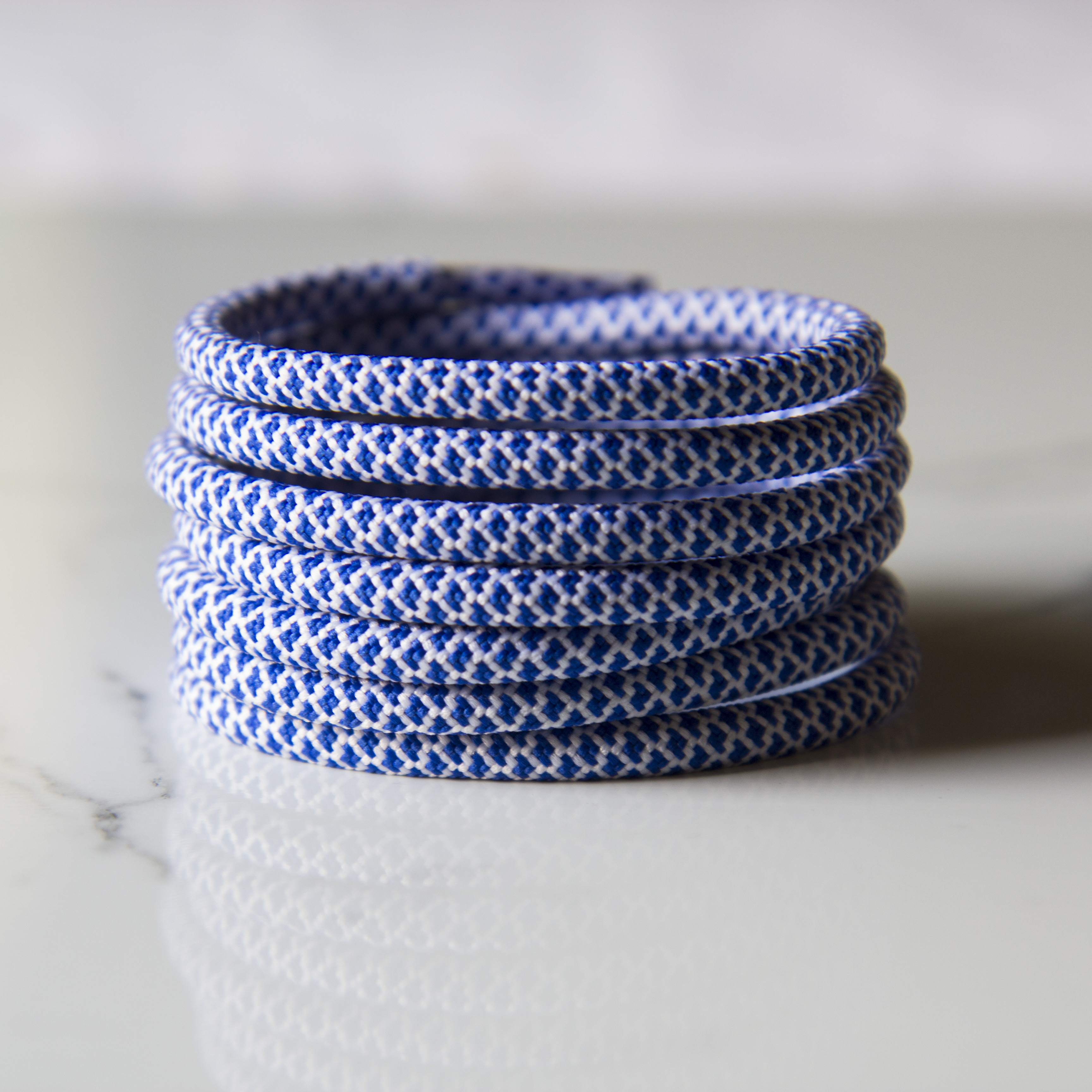Blue/White Rope Laces – De La Sole