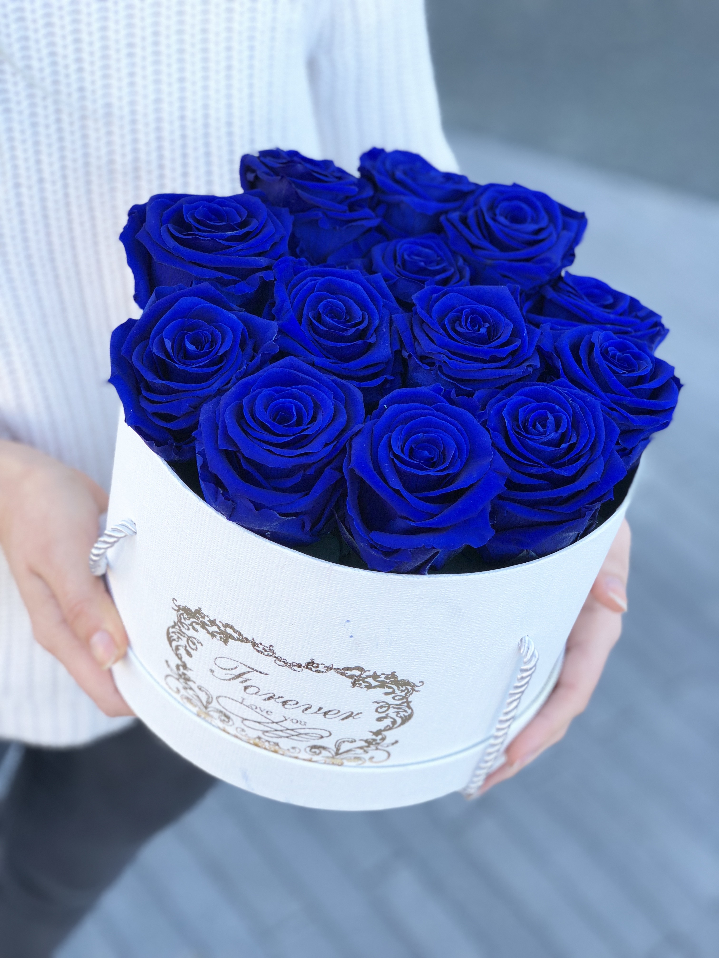 Everlasting Roses - Blue Roses (11-13 Roses) in Torrance, CA | Andes ...