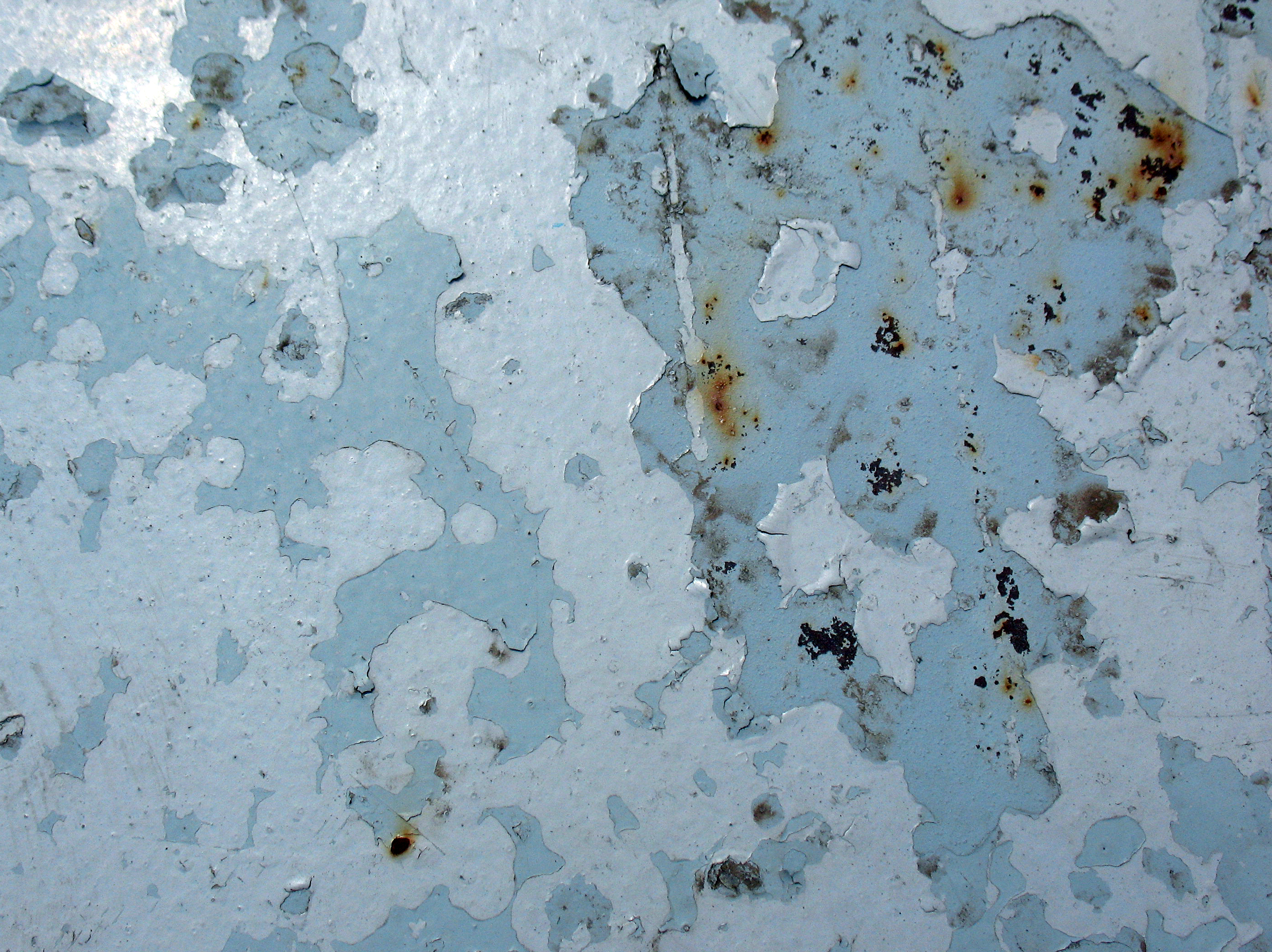 Blue rusty metal texture photo