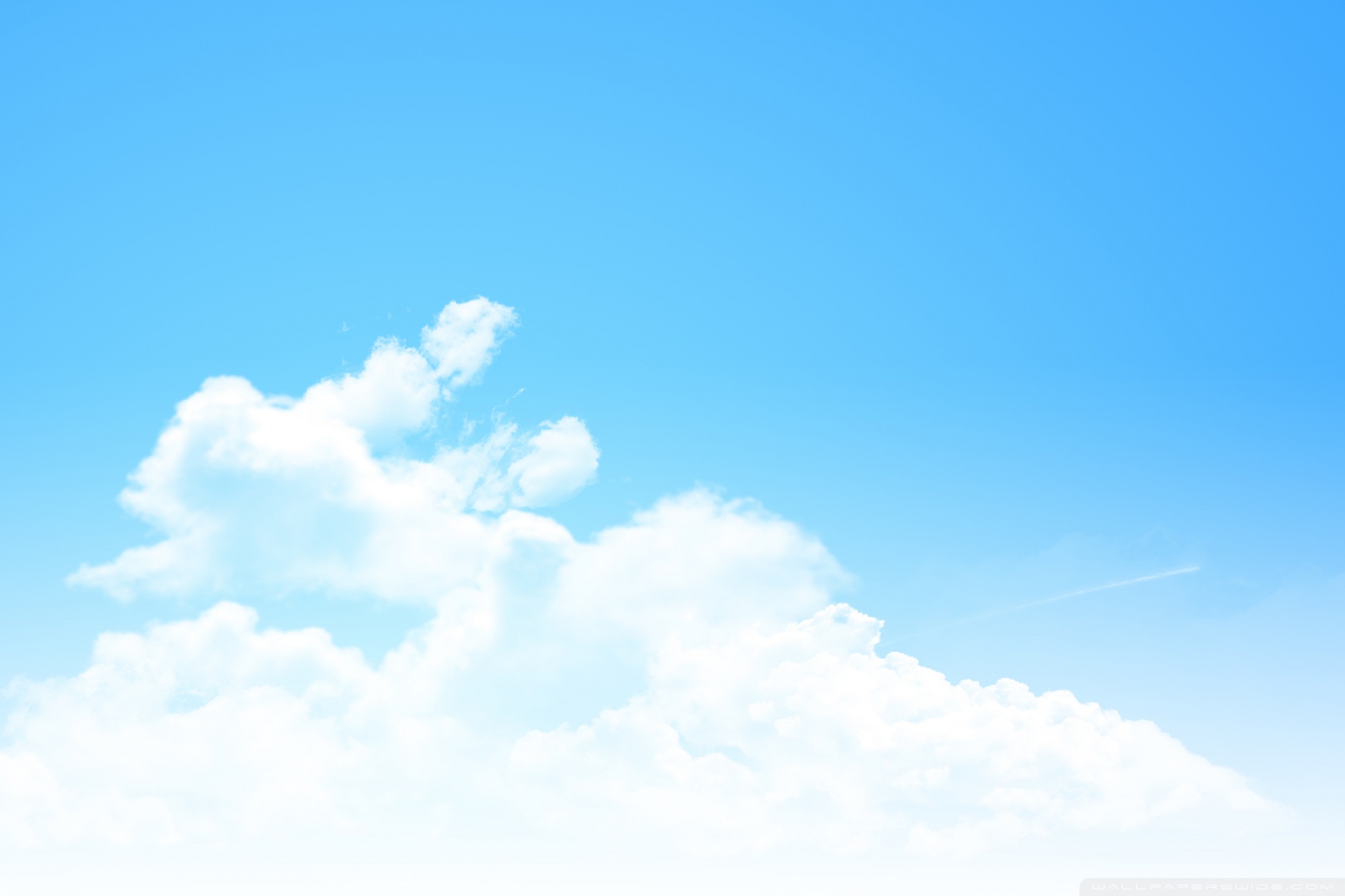 Clear Blue Sky Panorama ❤ 4K HD Desktop Wallpaper for 4K Ultra HD ...