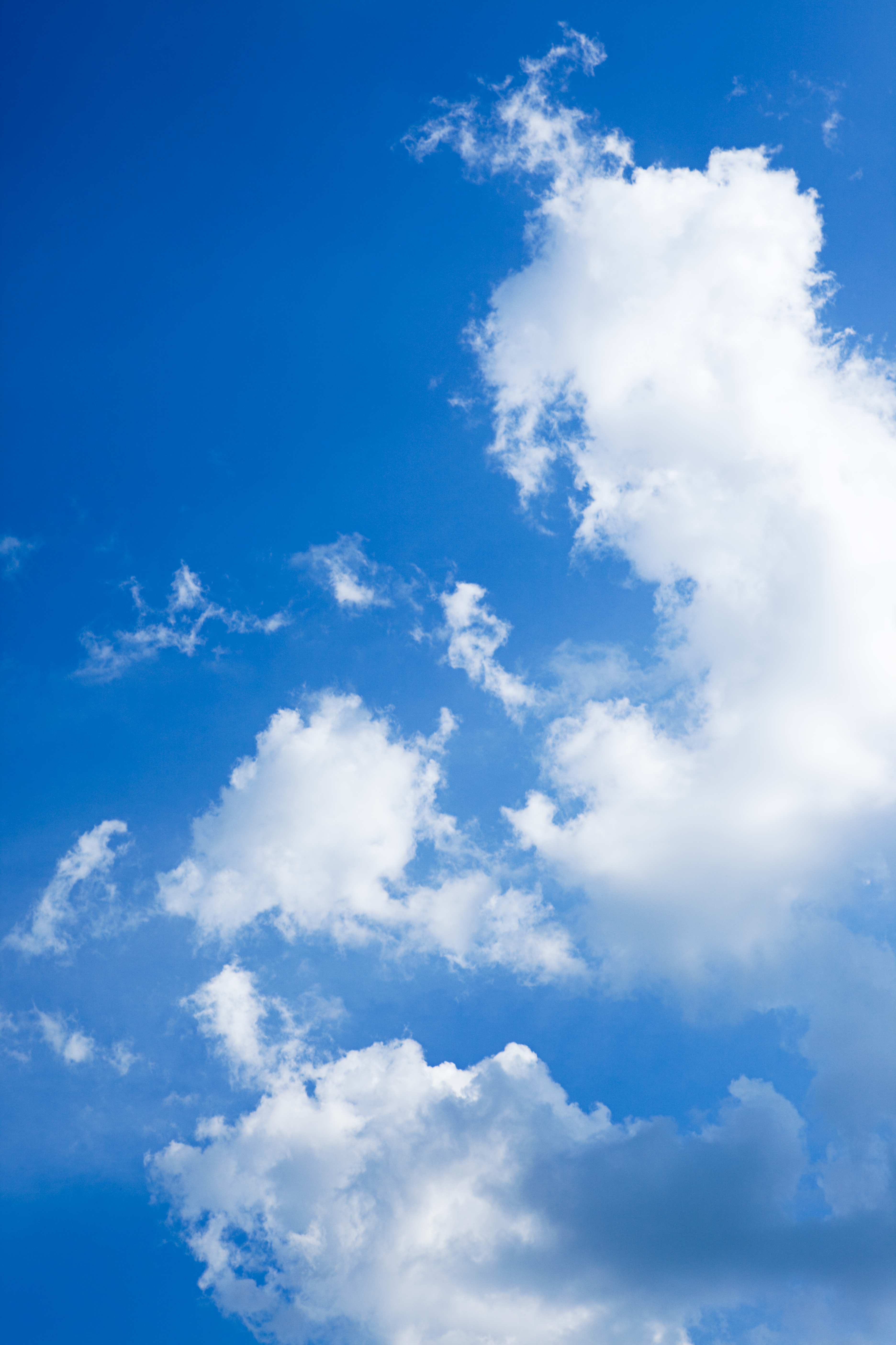 Blue sky, Air, Puffy, Moisture, Nature, HQ Photo