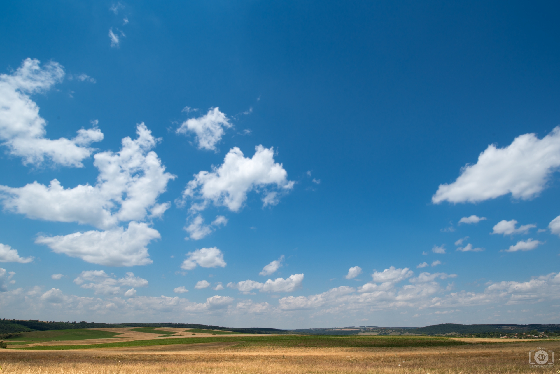 Country Fields and Blue Sky Background - High-quality Free Backgrounds