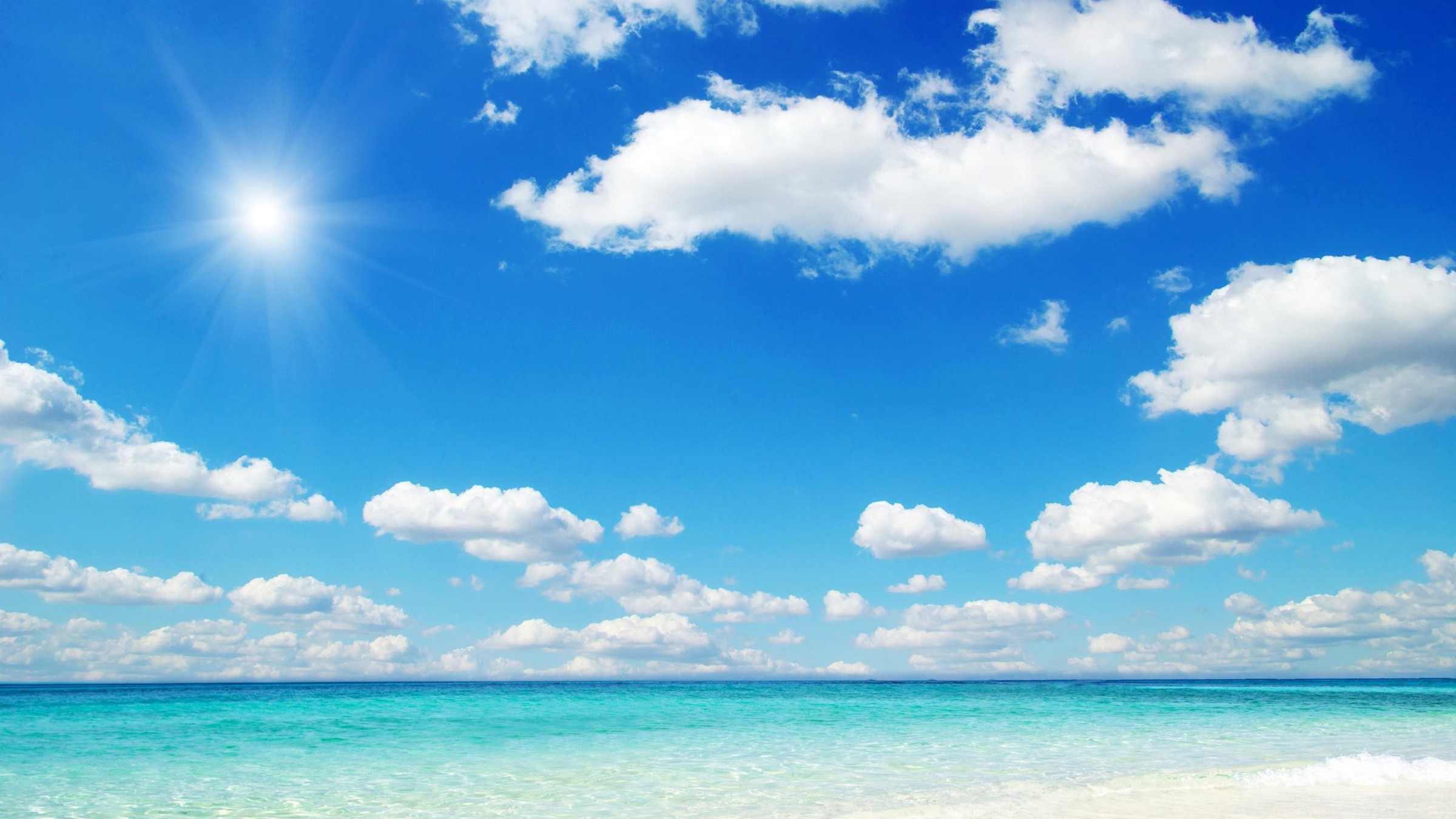 Beach blue sky wallpaper | AllWallpaper.in #11755 | PC | en