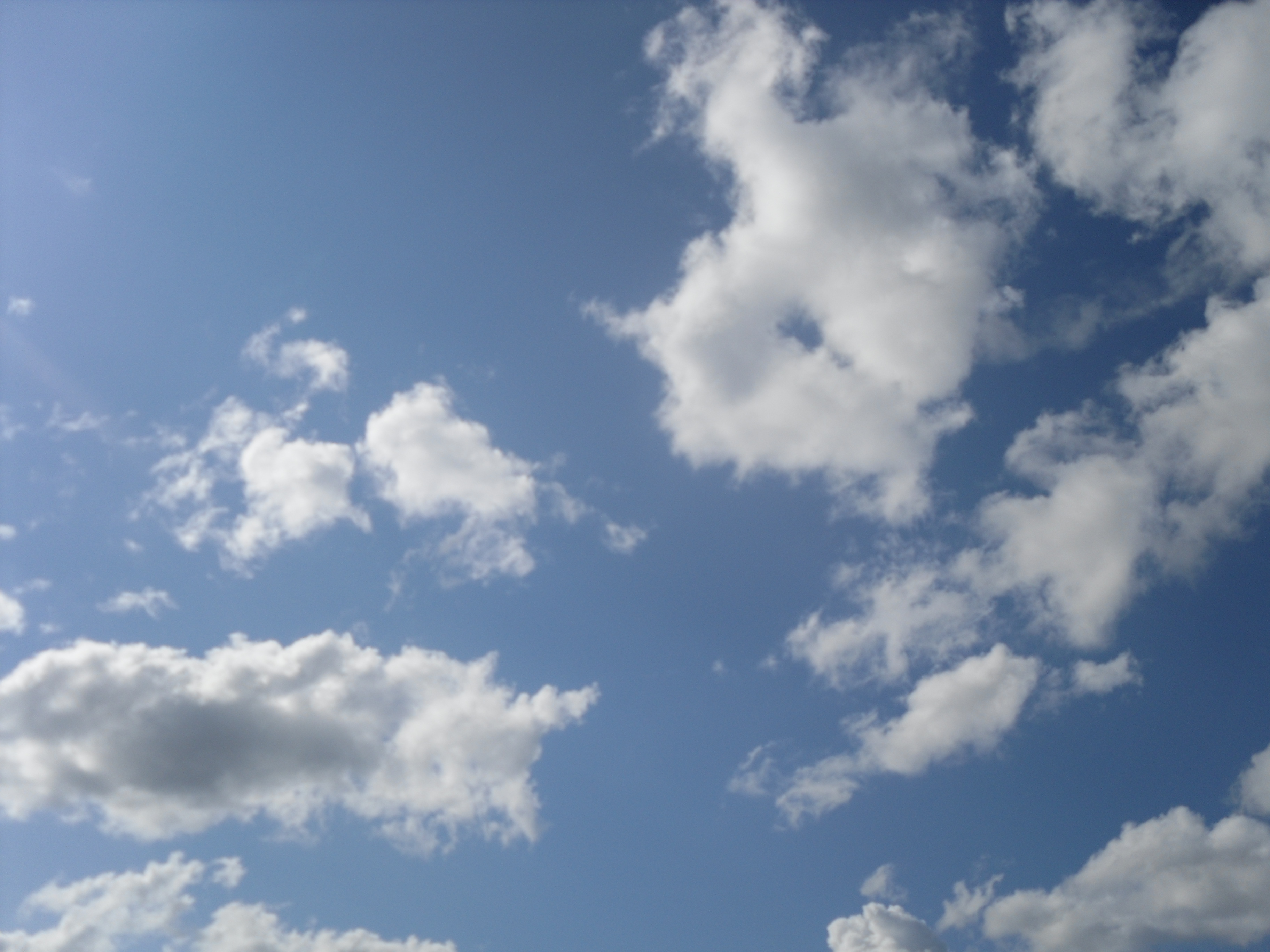Blue sky and clouds, Blue, Clouds, Fluffy, Sky, HQ Photo