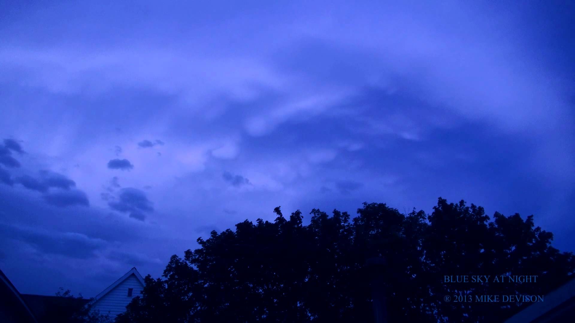Blue Sky at Night - YouTube