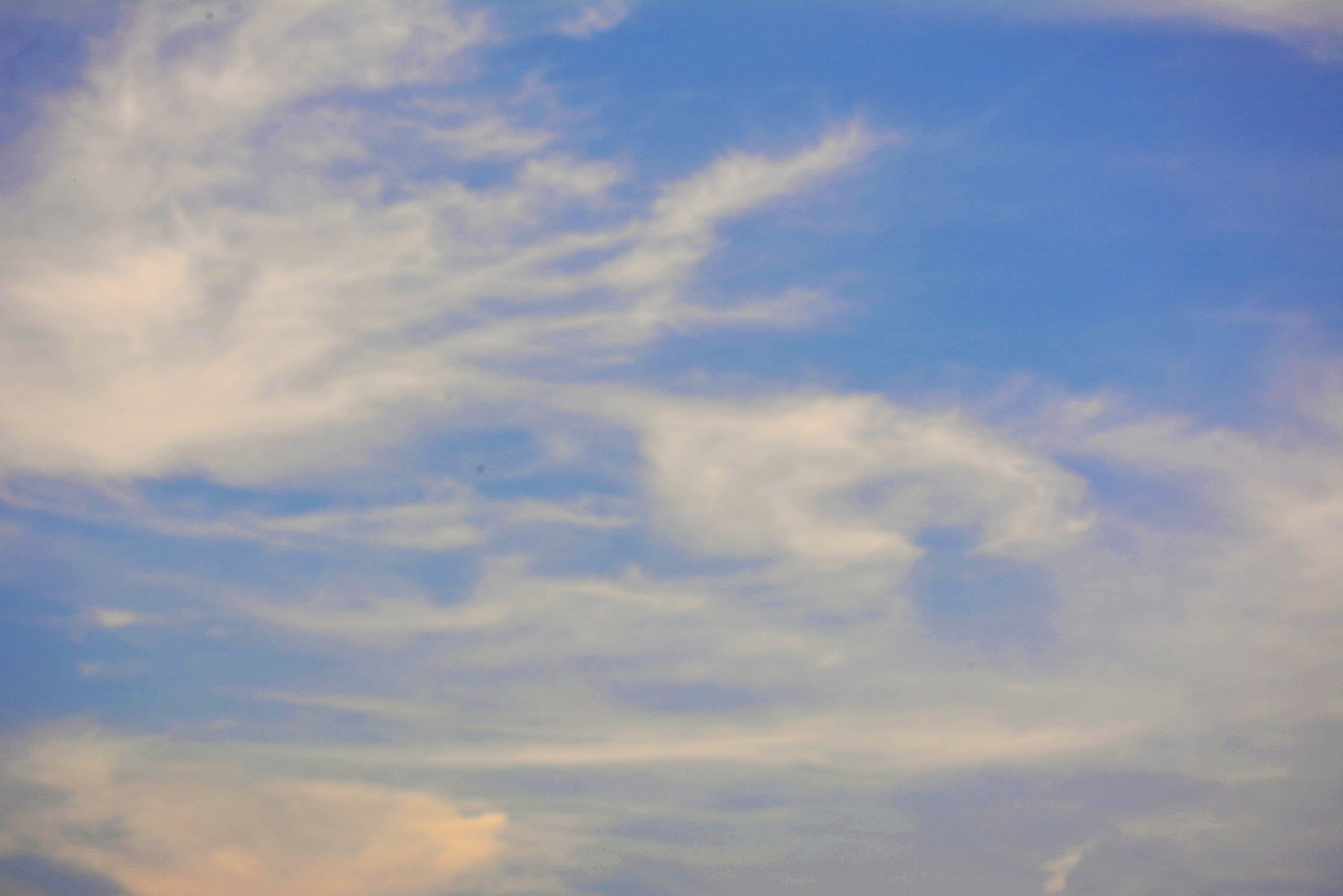 Blue Sky With Clouds, Blue, Clouds, Depressing, Sky, HQ Photo