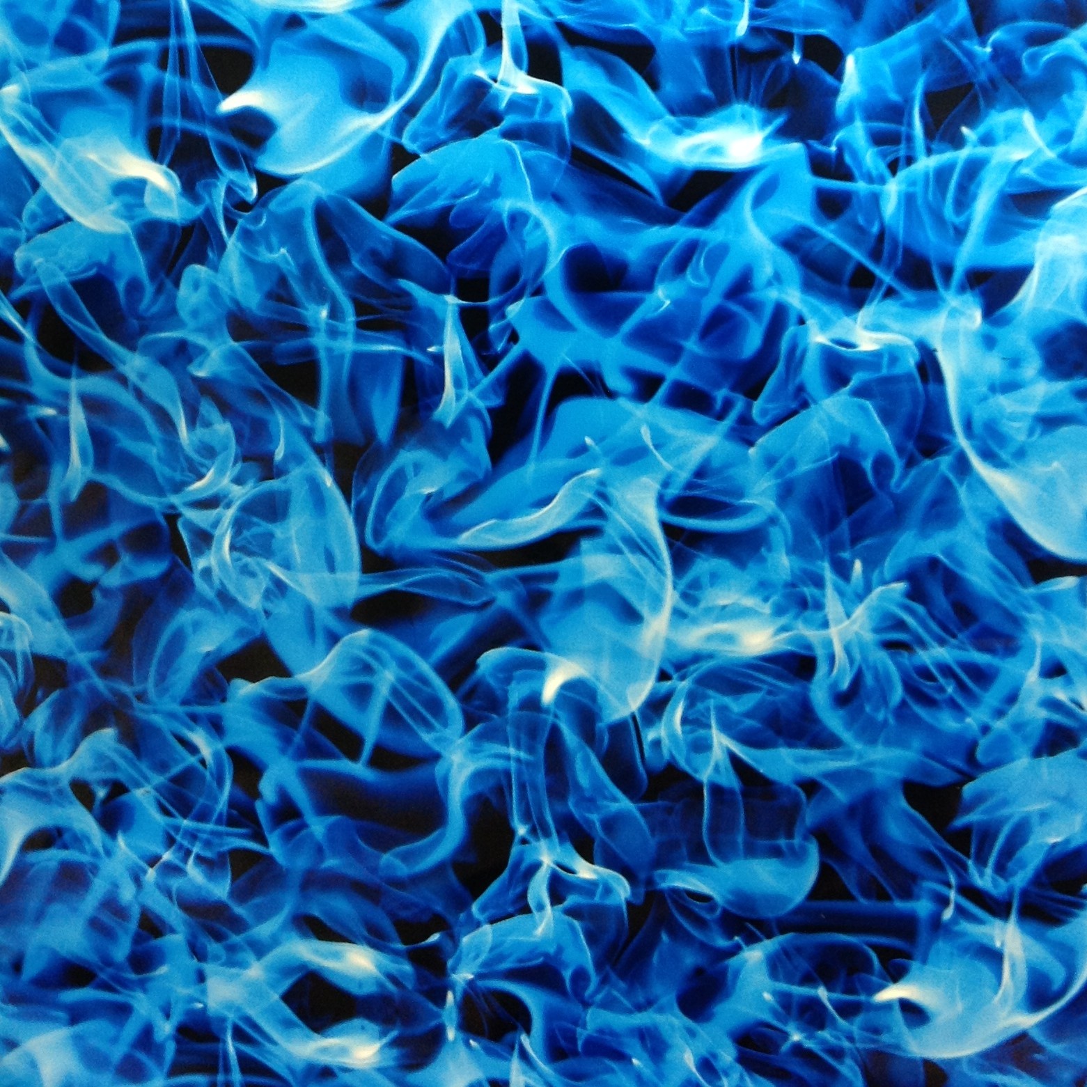 BLUE SMOKE | FLAME 100cm Hydrographic Film - Hydro Dip Store
