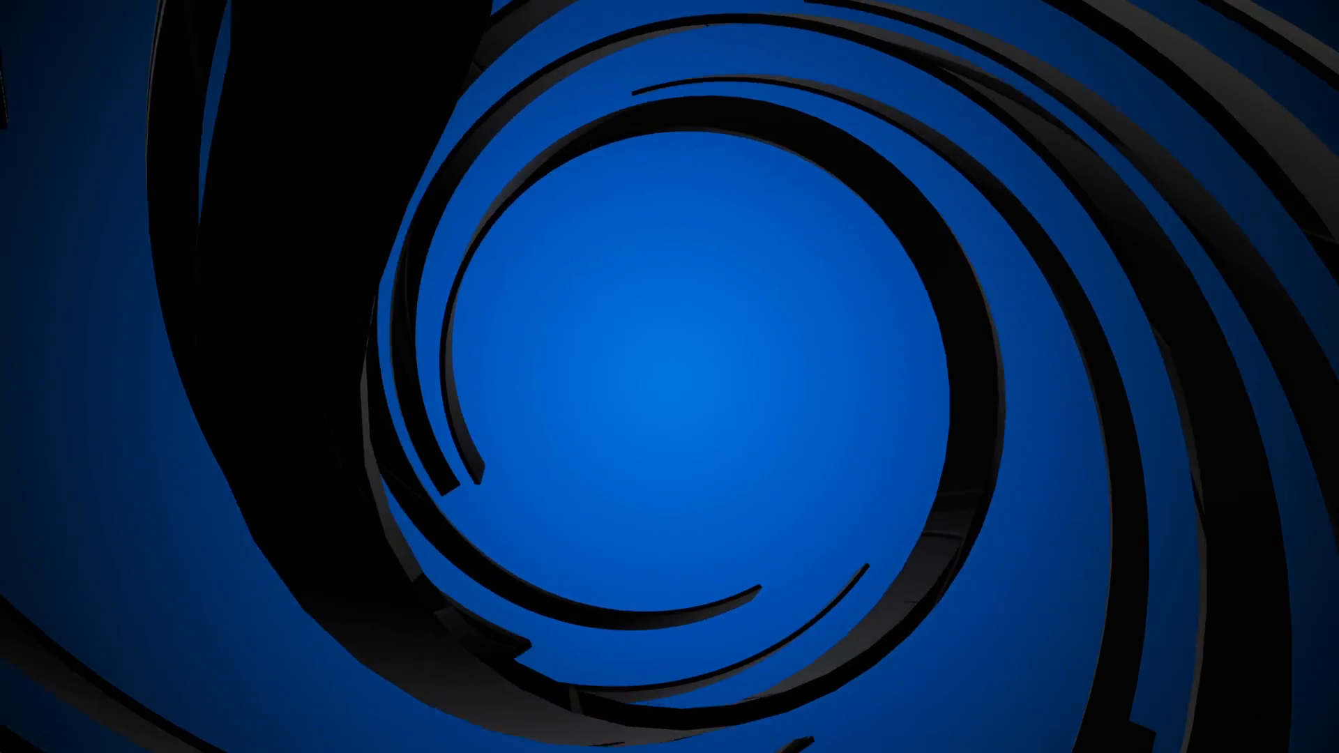 Blue background with spiral Black shape. Full HD Resolution ...