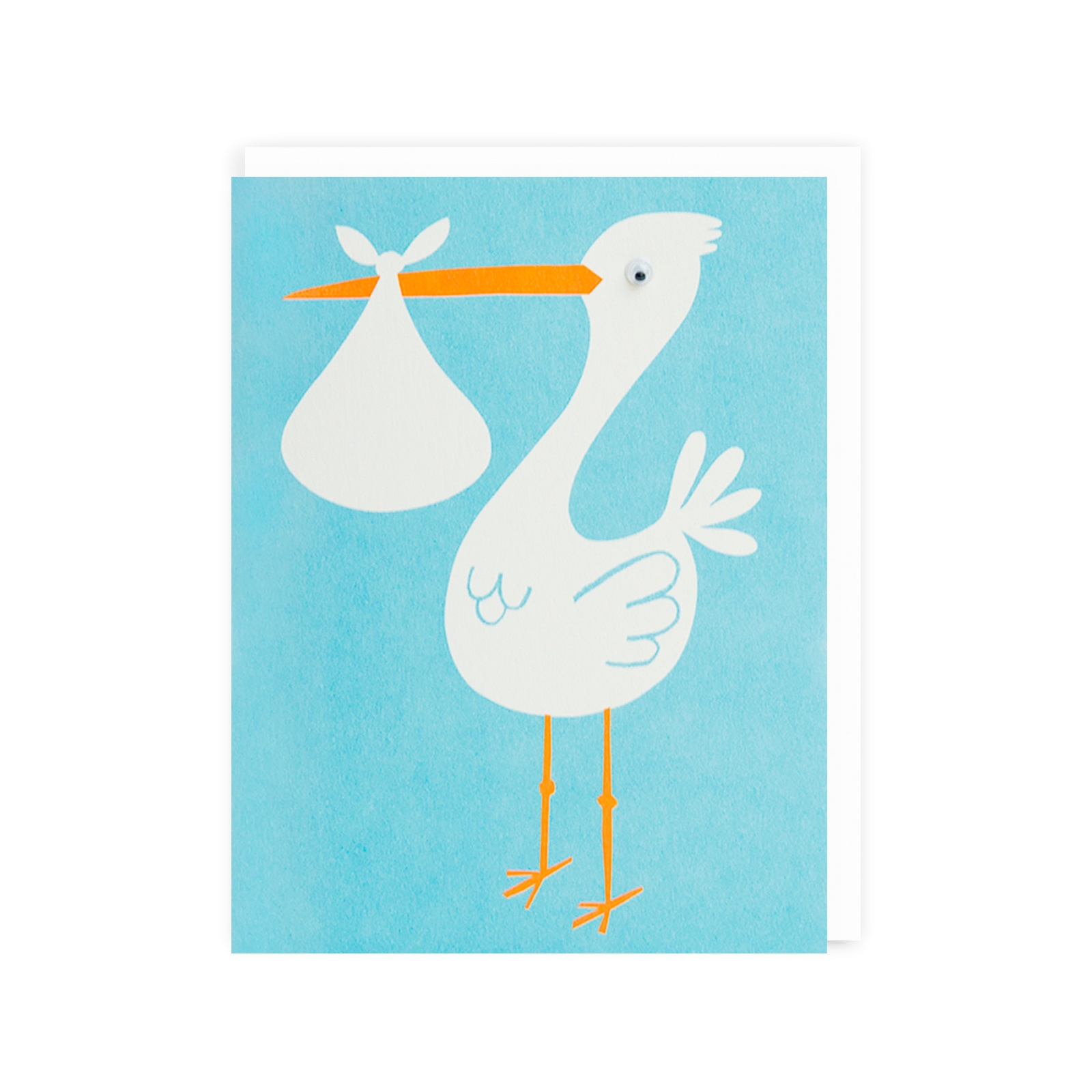 Blue Stork Greeting Card | Ohh Deer