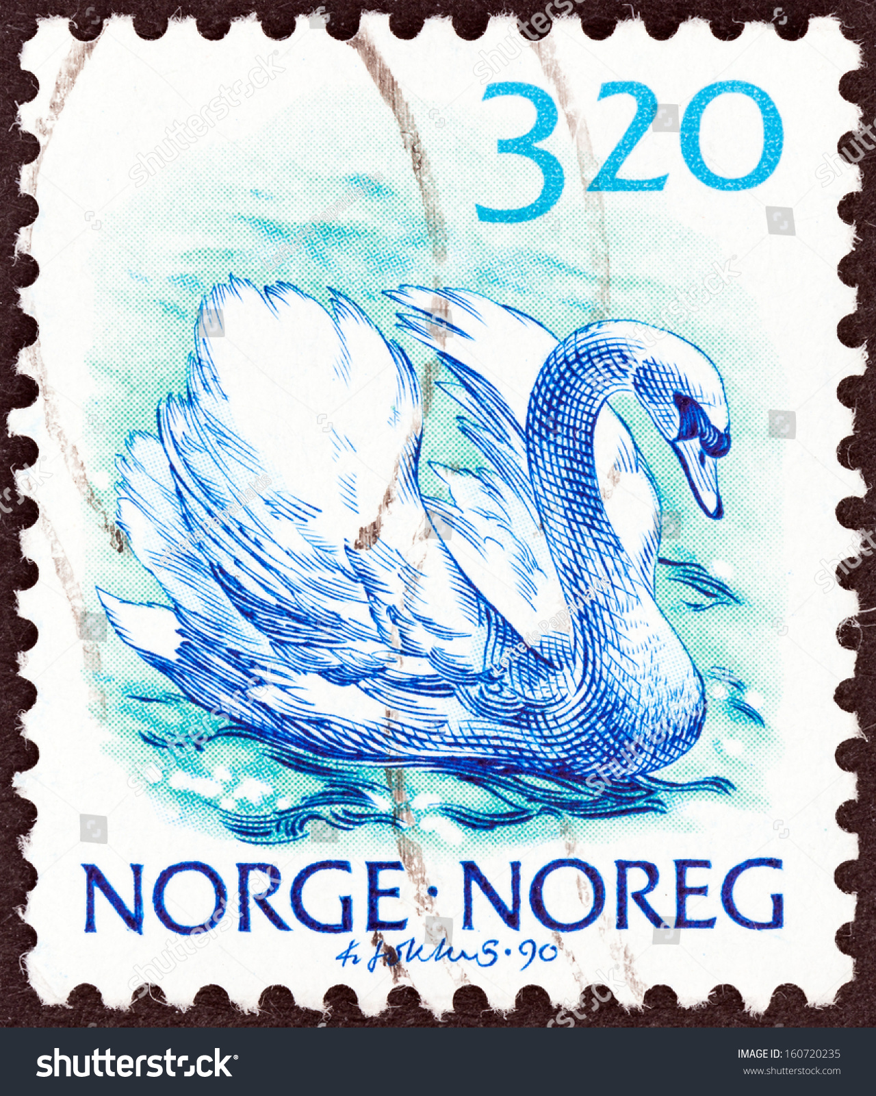Norway Circa 1988 Stamp Printed Norway Stock Photo (Royalty Free ...