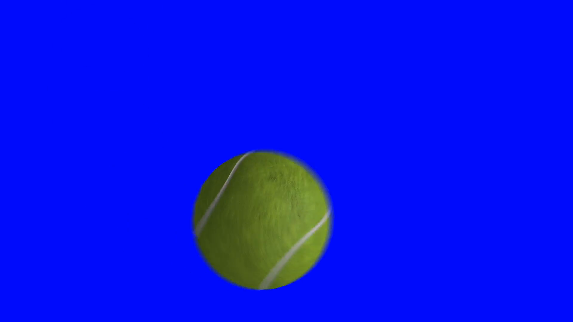 Tennis Ball Video Transition for a TV Sport show on a Green Screen ...