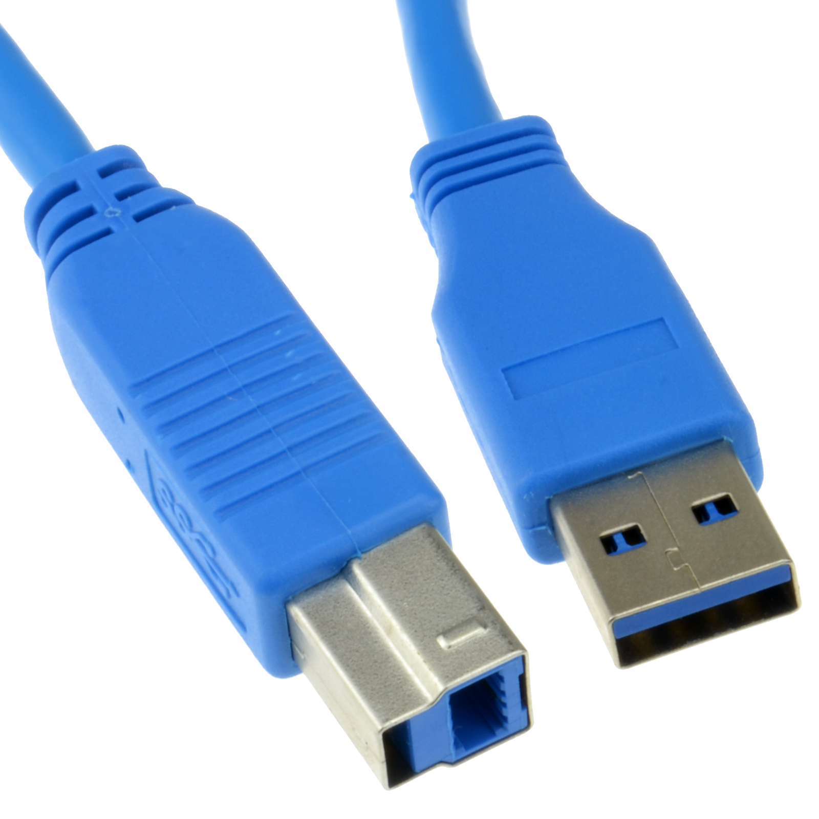 USB 3.0 SuperSpeed Cable Type Plug A to Type B Plug BLUE 25cm 0.25m ...